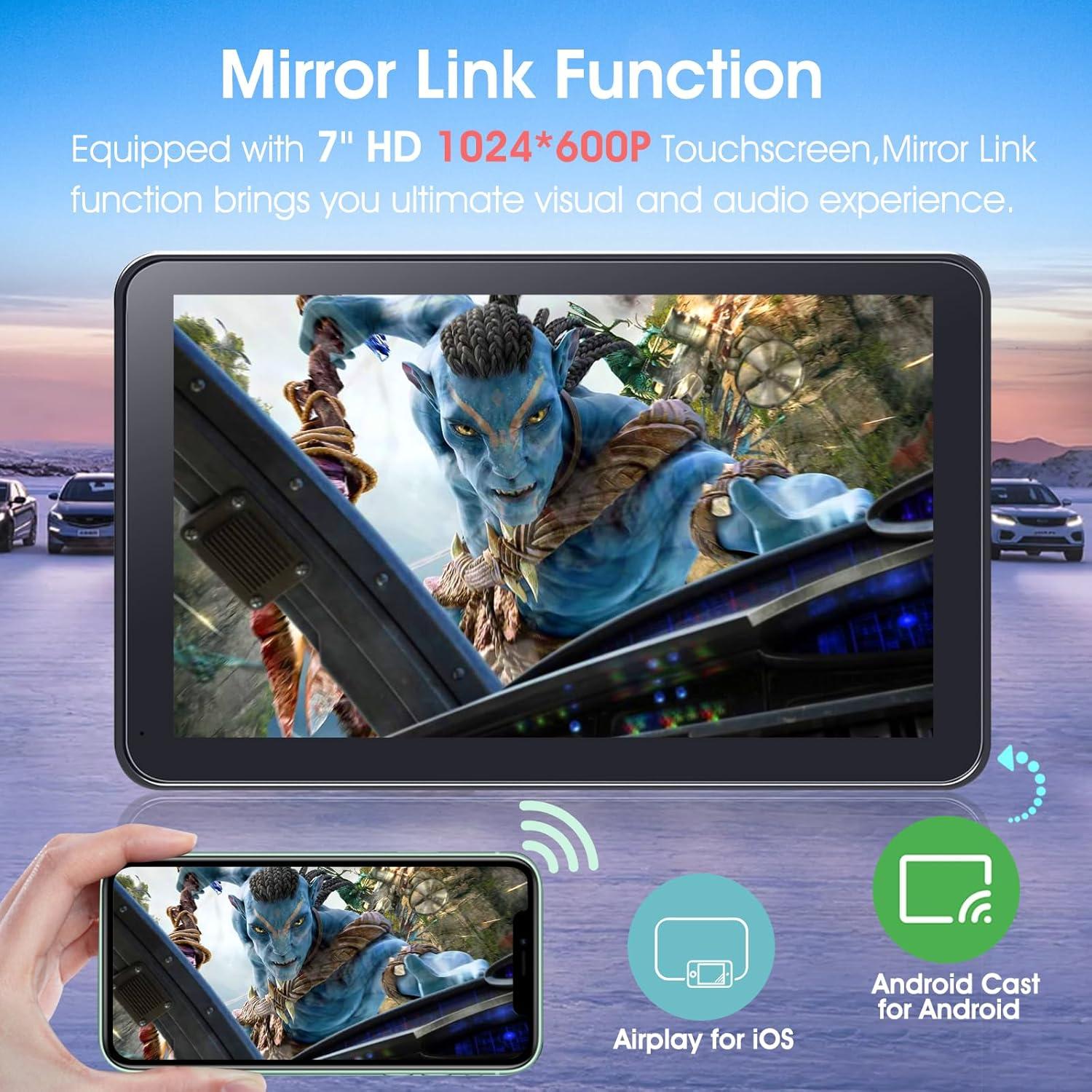 Estéreo de Coche Yongeid 7" con Apple CarPlay y Android Auto