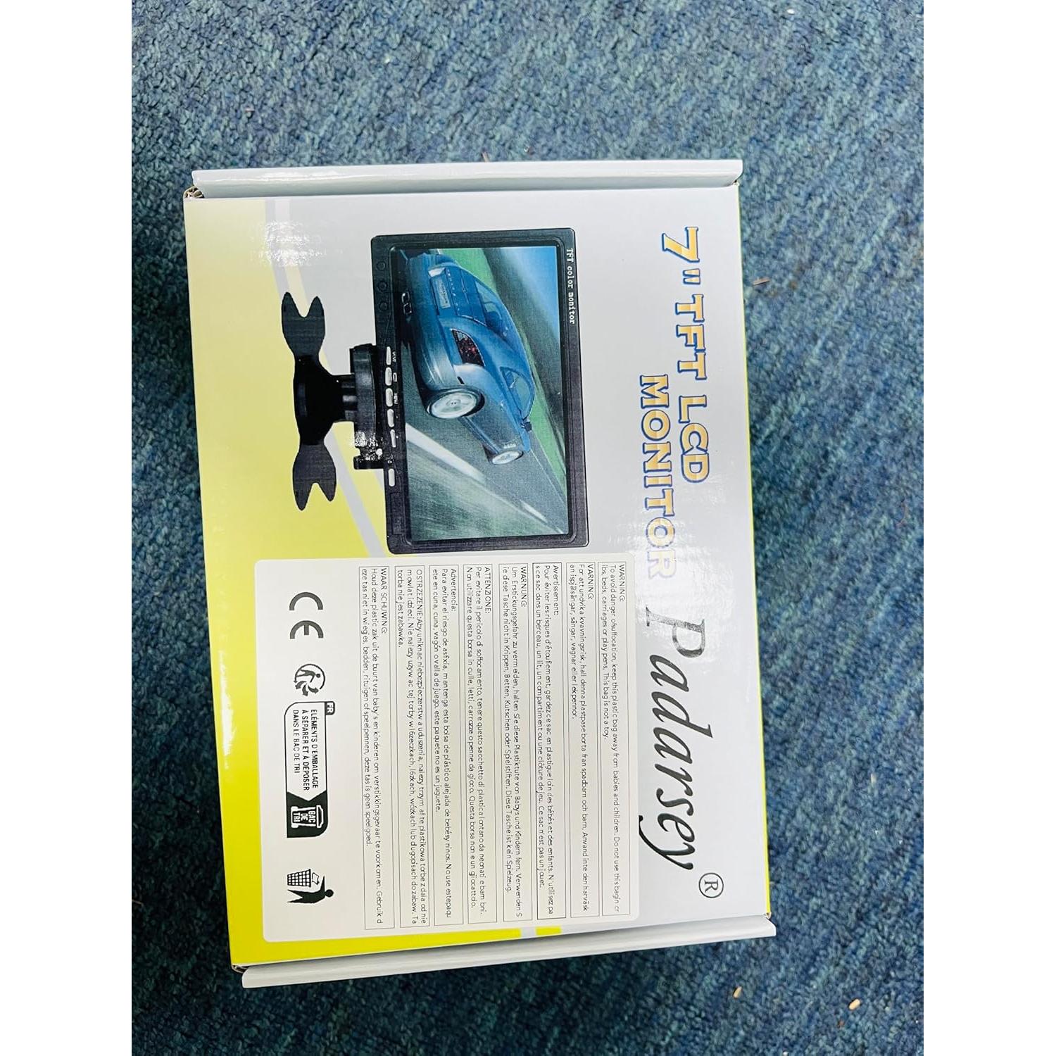 Monitor LCD 7" Padarsey 800x480 para Coche y CCTV