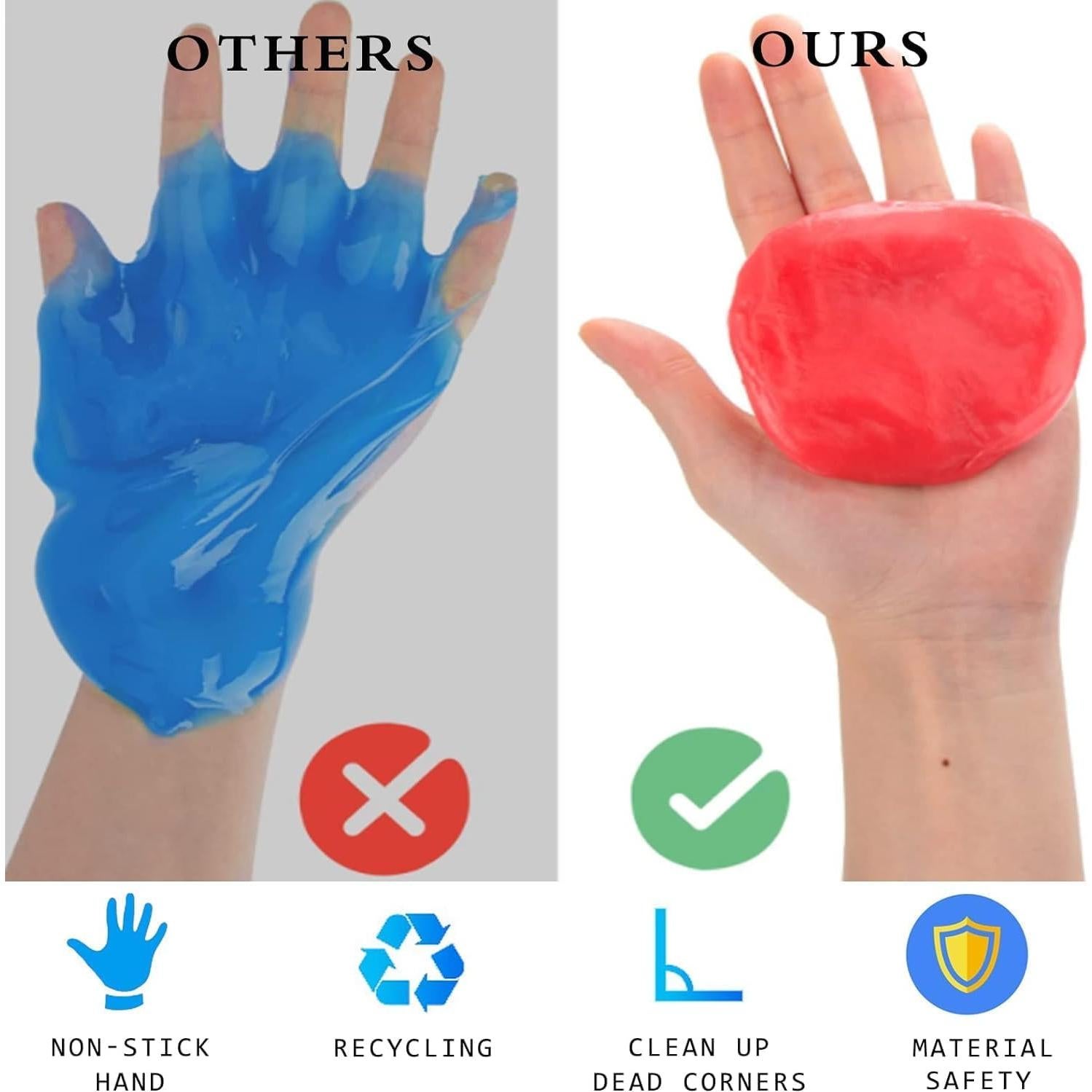 Gel de limpieza para automóviles KSIDUT - 5 paquetes, 448g