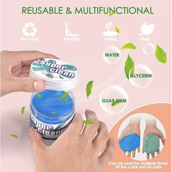 Gel de Limpieza SAMADEX para Automóviles - 181g - Reutilizable