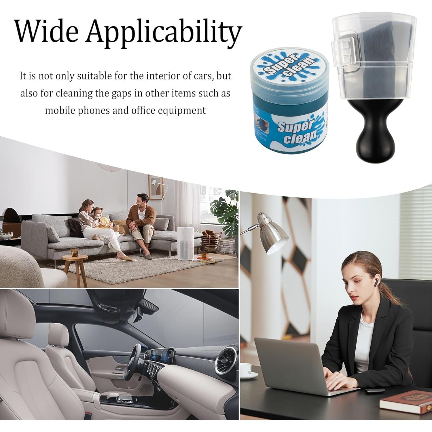 Kit de Limpieza Interior de Auto OFBAND con Gel y Cepillo