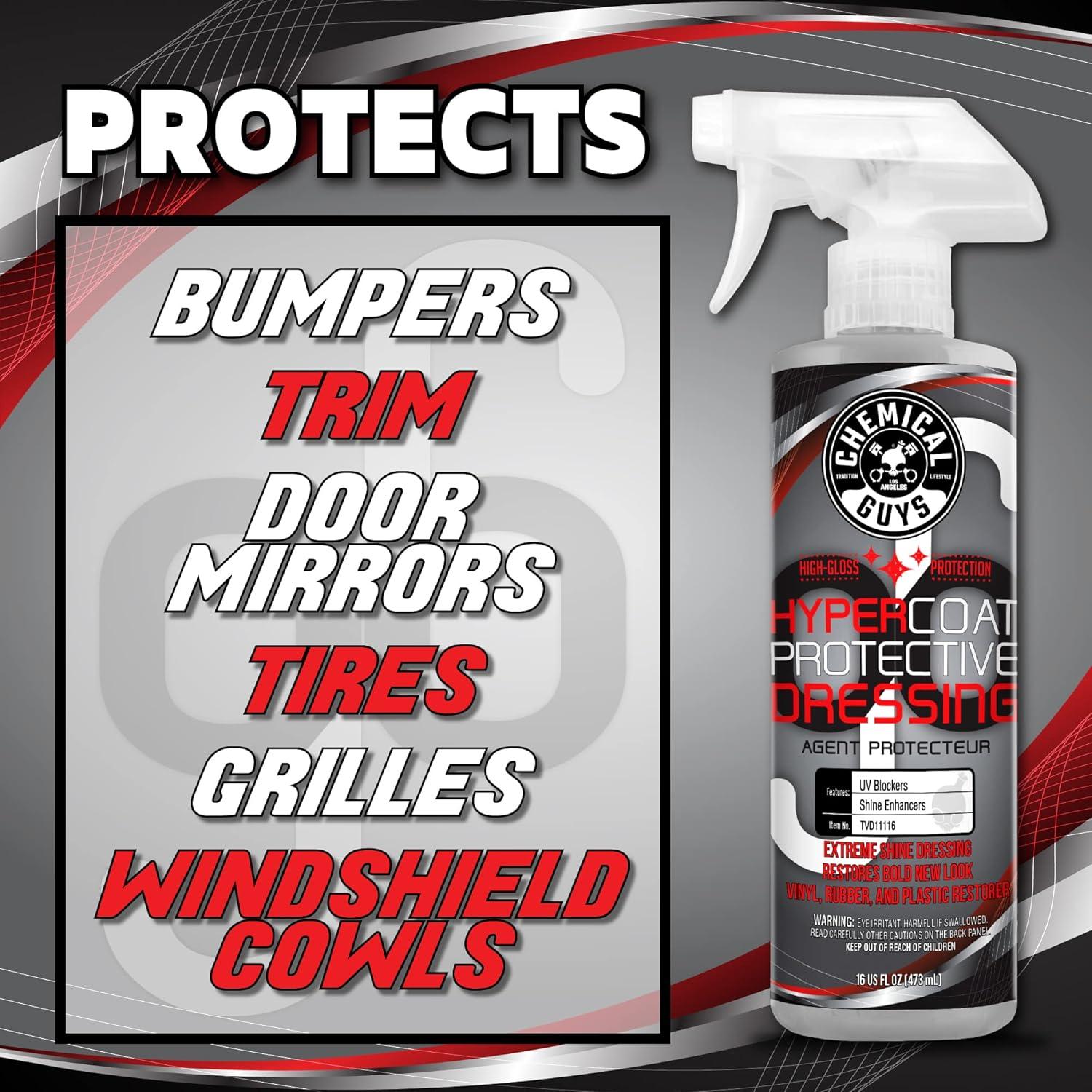 Chemical Guys G6 HyperCoat 473 ml - Protector Brillante para Vinilo, Caucho y Plástico