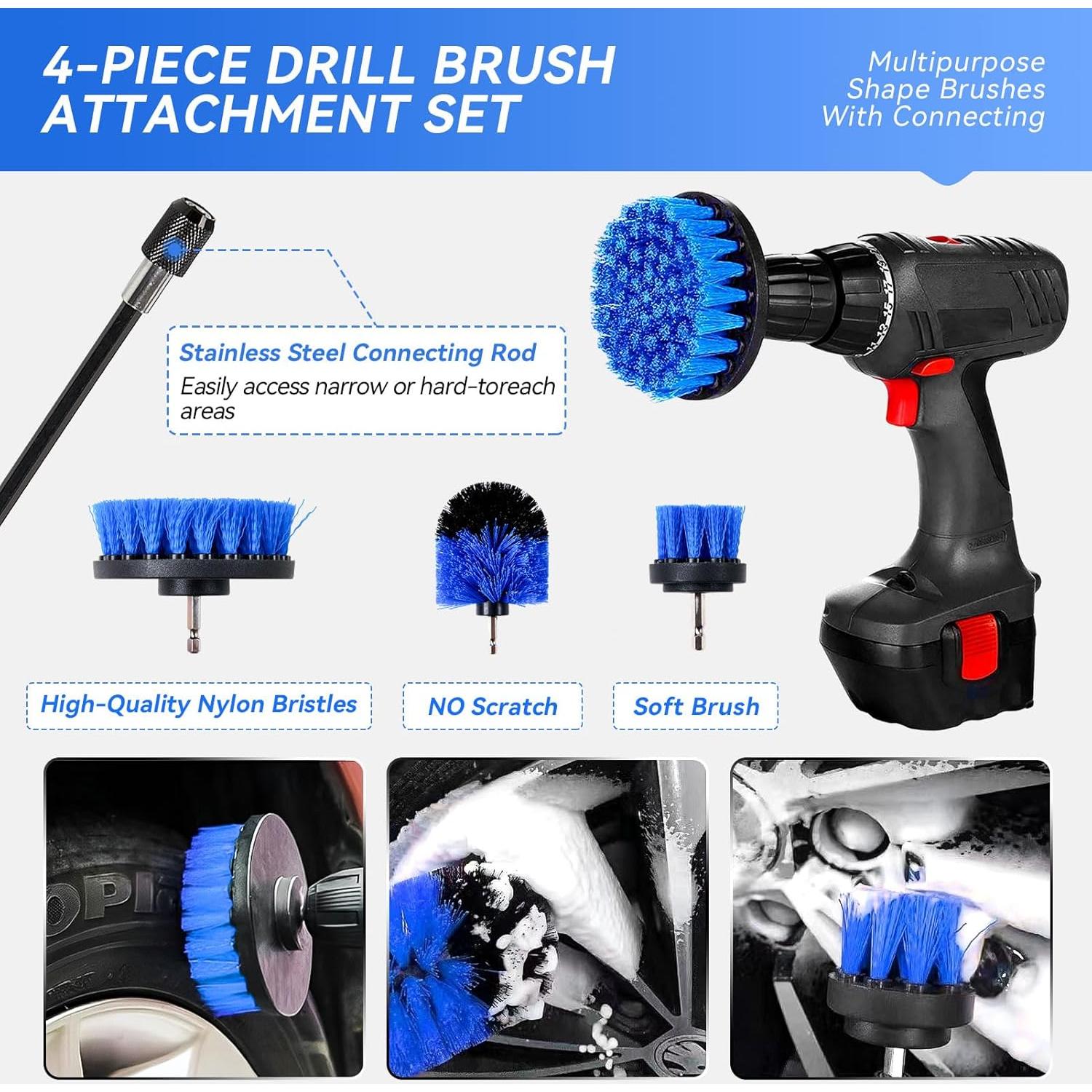 Kit de Detallado de Automóviles COOGEO 29 Piezas Multiusos