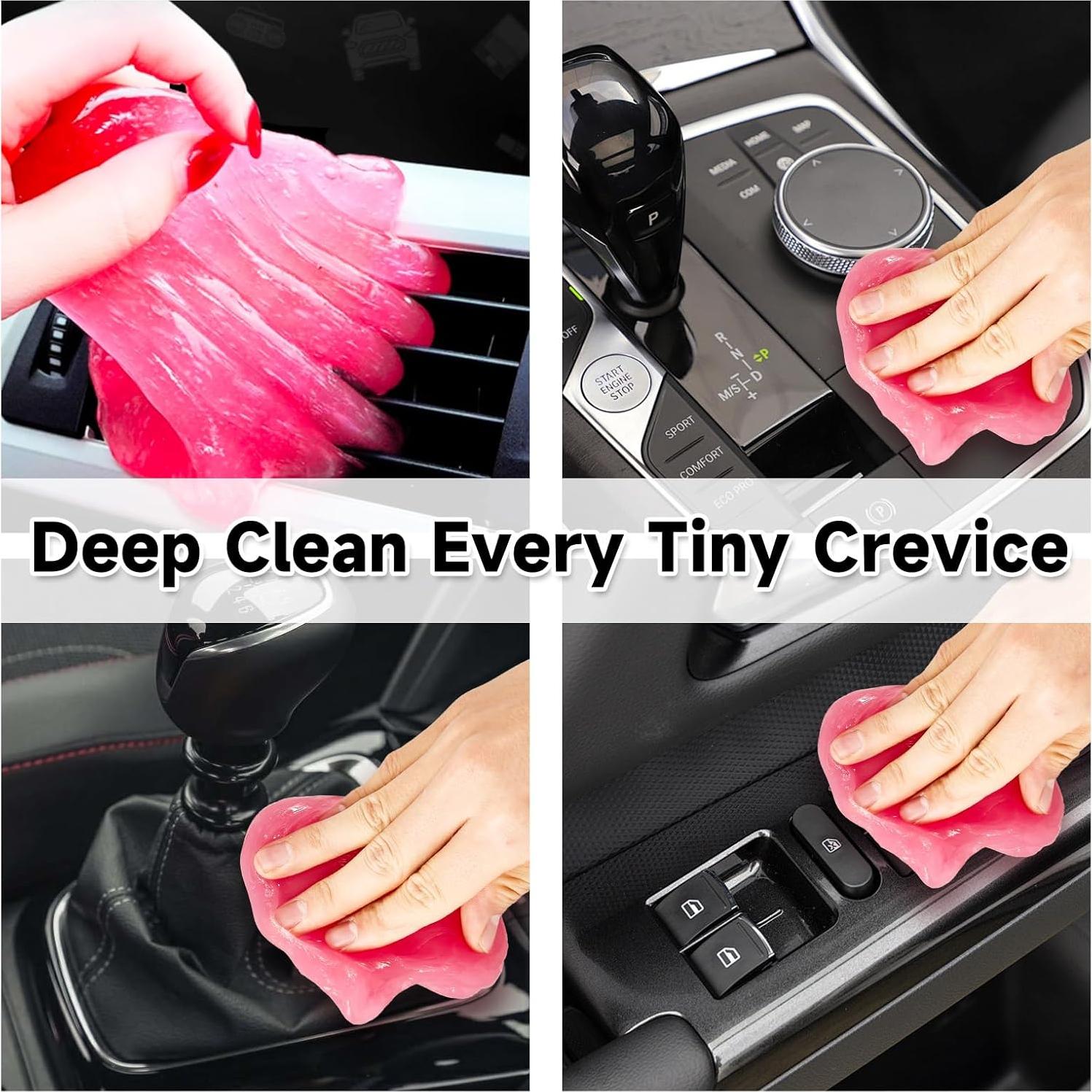 Kit de Limpieza para Autos Daemson - 8 Piezas Rosa