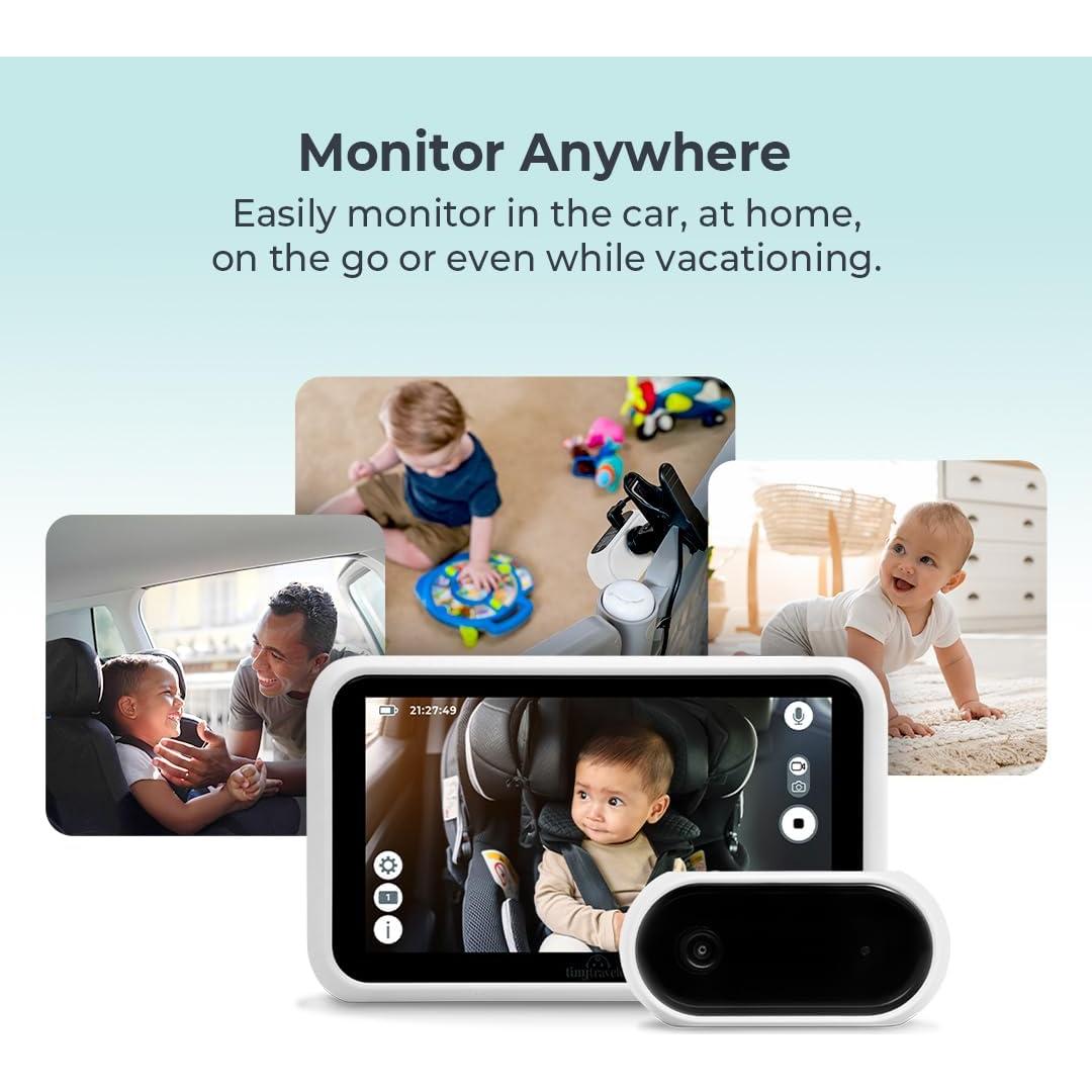Monitor de Bebé Pequeño Viajero 5" HD Sin WiFi Blanco