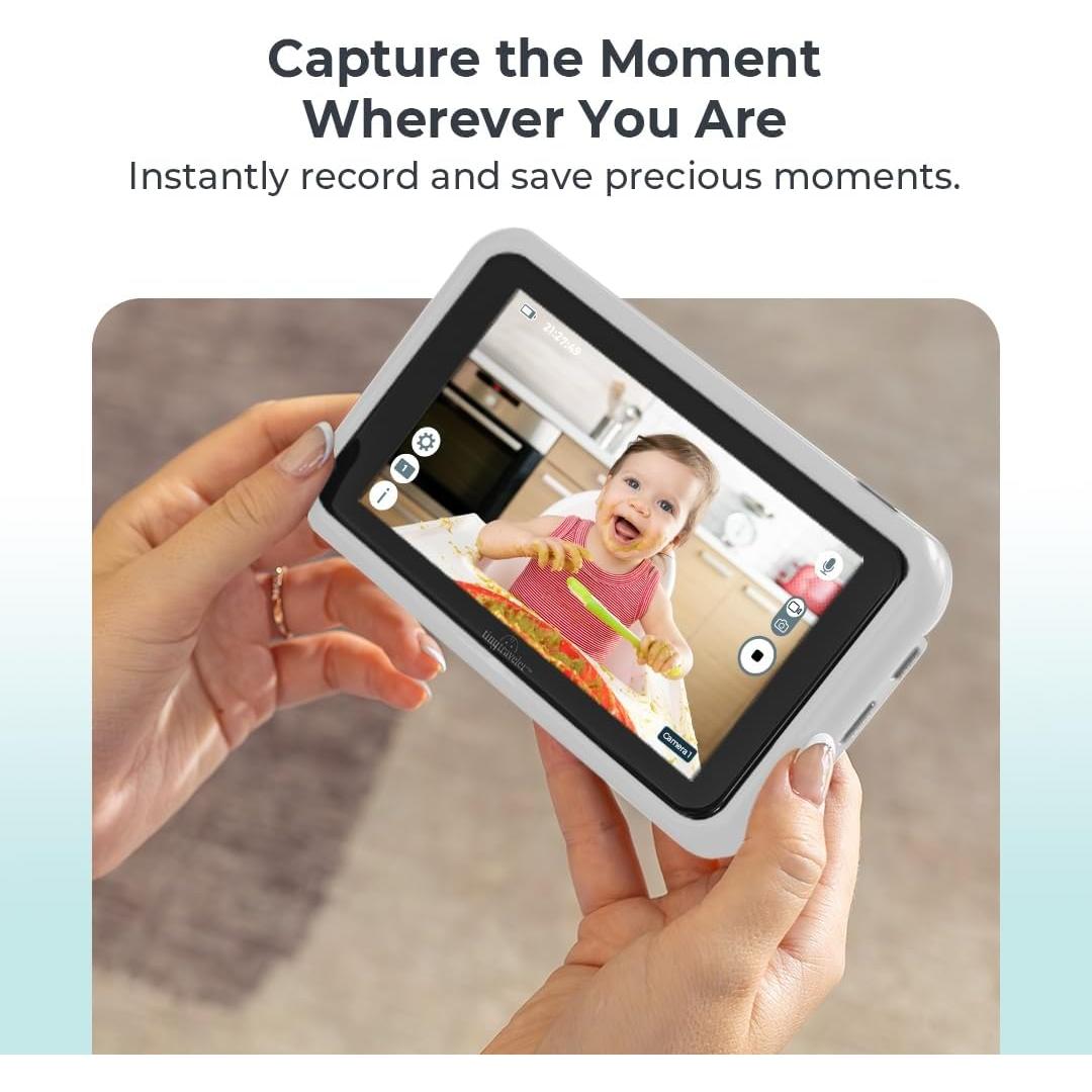 Monitor de Bebé Pequeño Viajero 5" HD Sin WiFi Blanco
