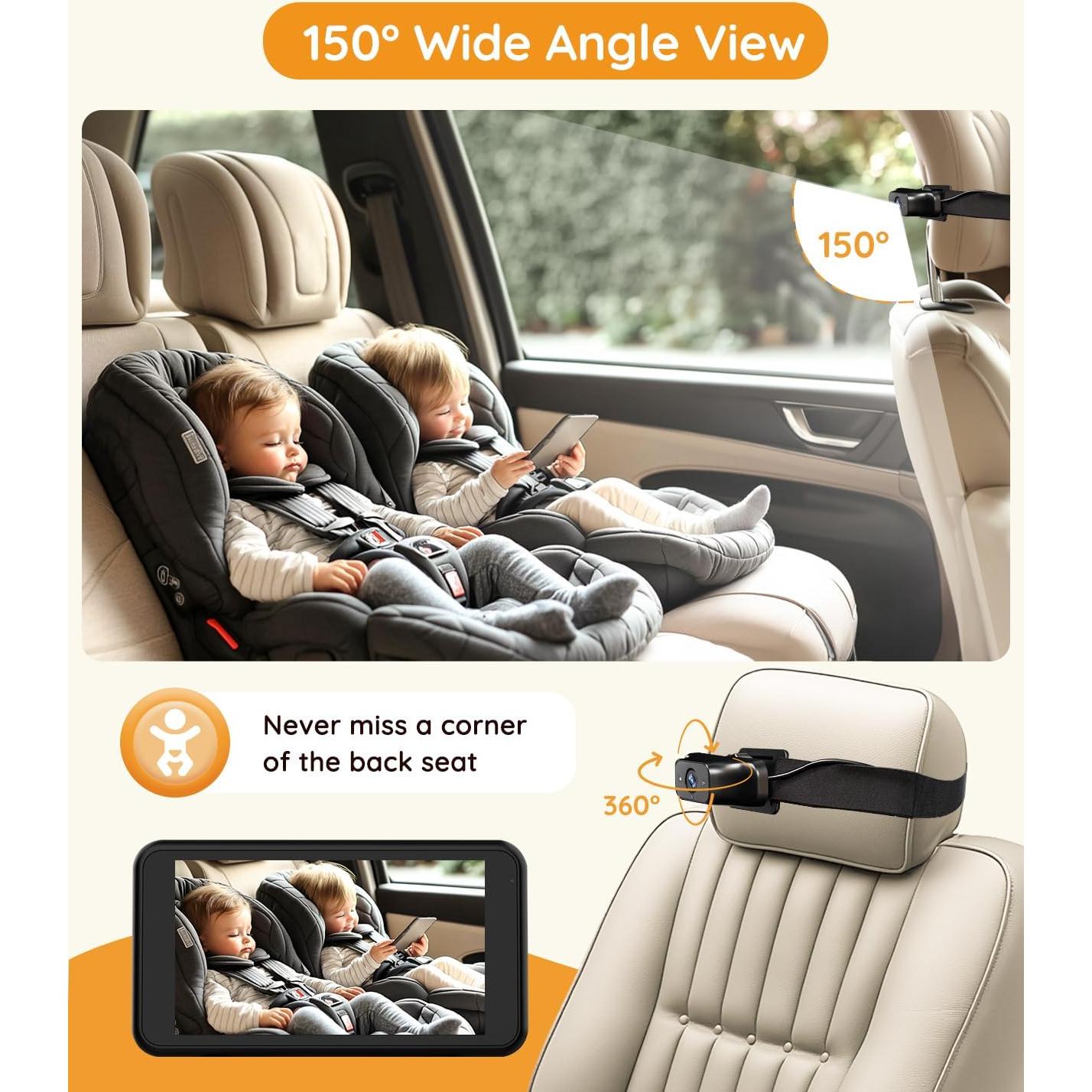Cámara de Auto para Bebés Babyvue BC1 1080P HD 4.5"