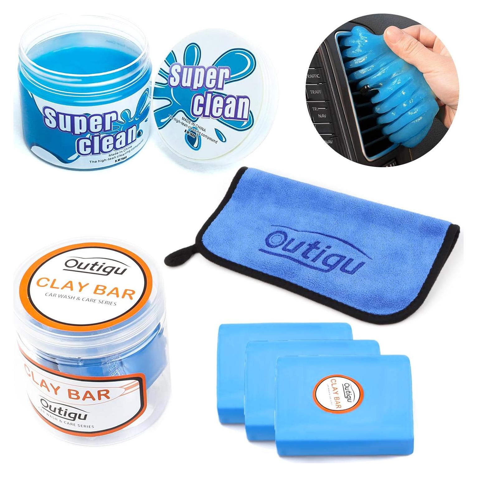 Kit de Limpieza para Automóviles Outigu - 3 Barras de Arcilla 100g