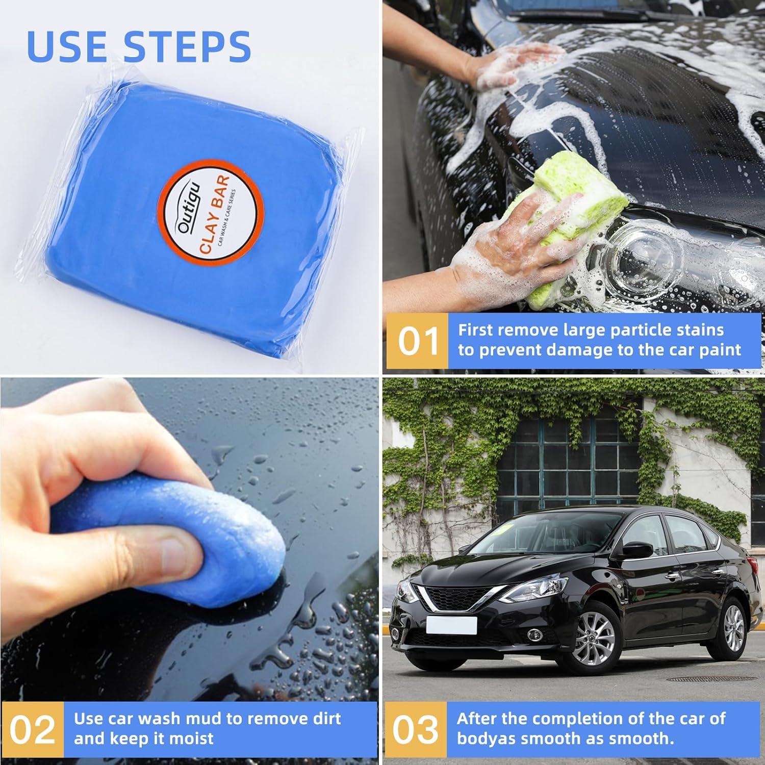 Kit de Limpieza para Automóviles Outigu - 3 Barras de Arcilla 100g