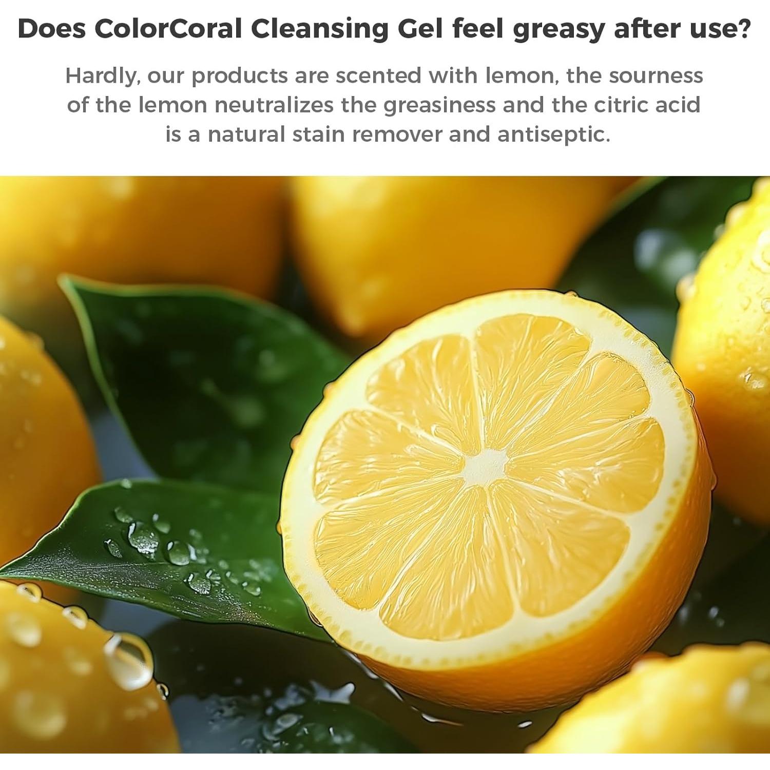 Gel de limpieza universal ColorCoral 4 paquetes aroma limón