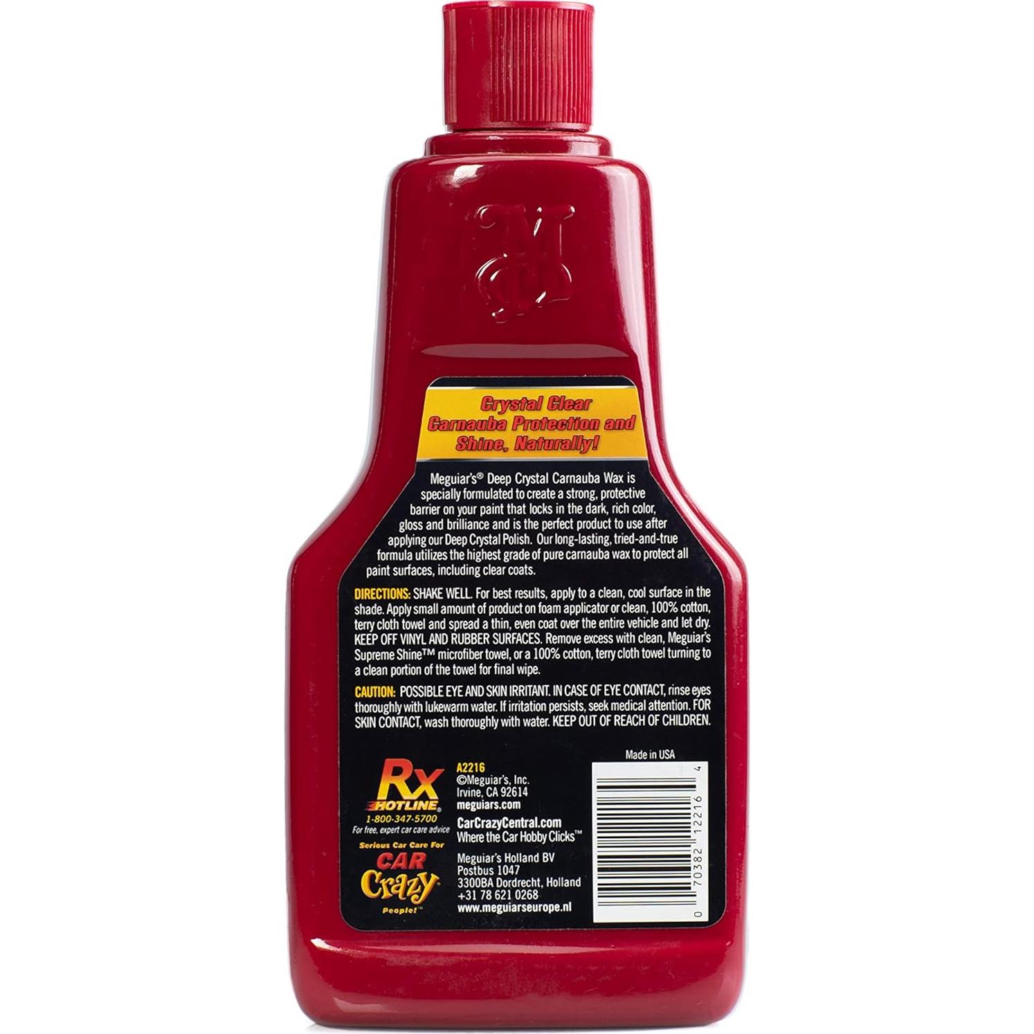 Cera de Carnauba Líquida Meguiar's A2216 - 0.45 L Protección UV