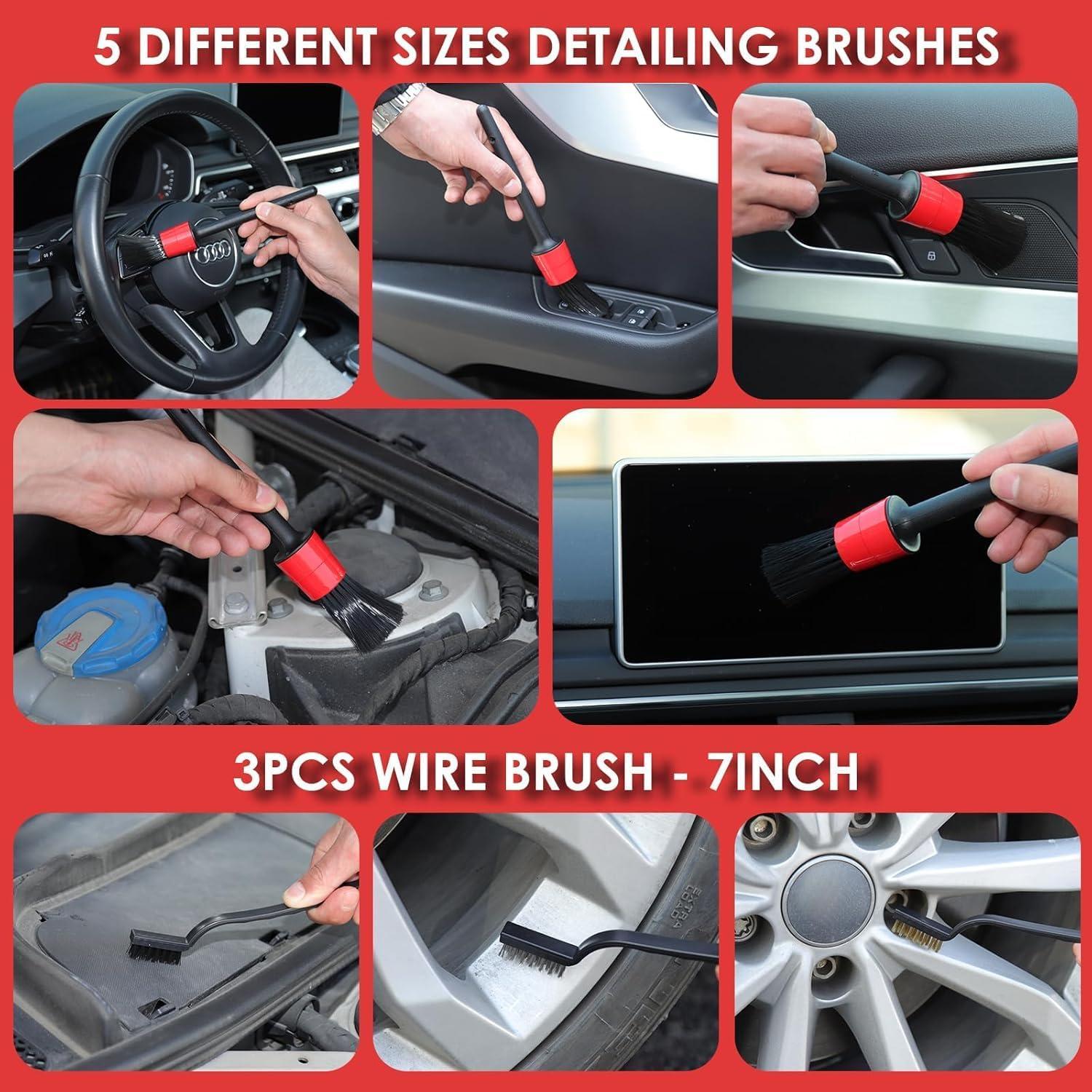 Kit de Limpieza de Autos TSUNDERE L con Aspiradora 8000Pa