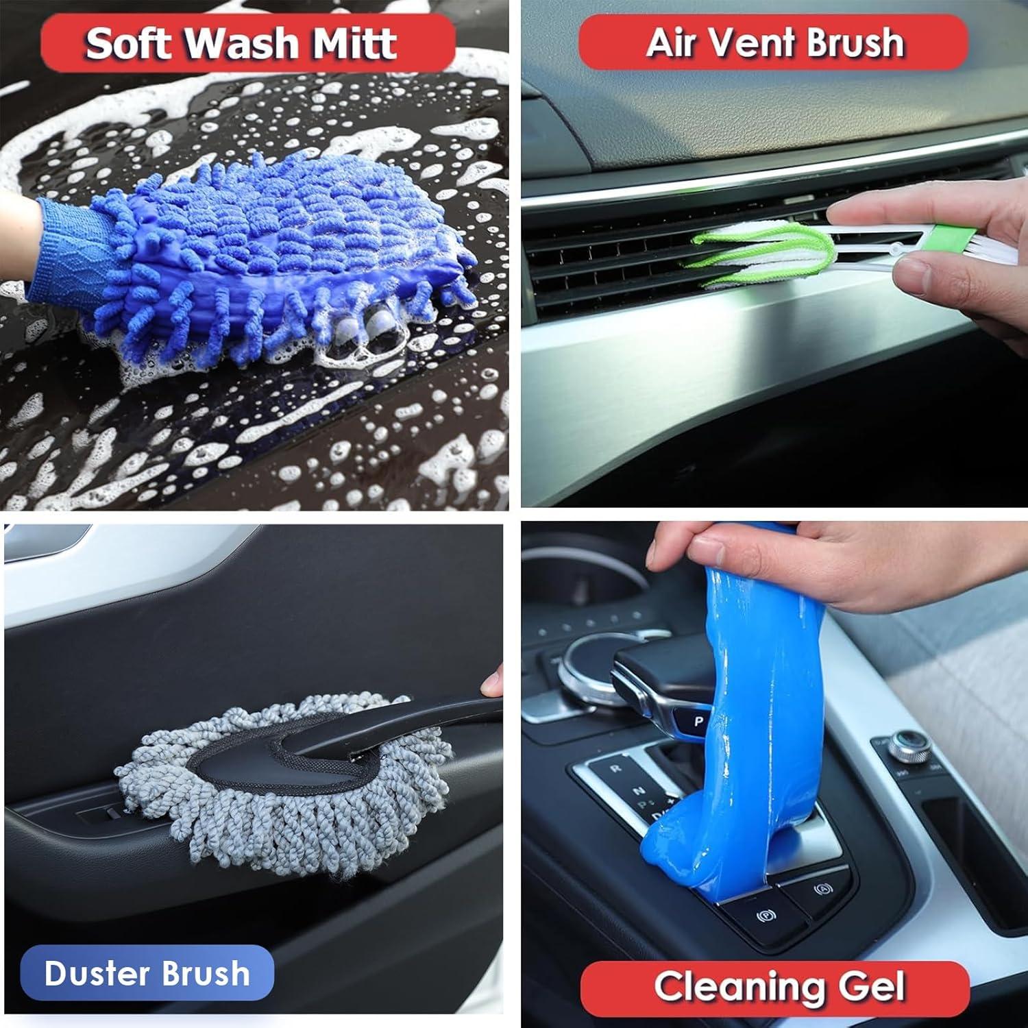 Kit de Limpieza de Autos TSUNDERE L con Aspiradora 8000Pa