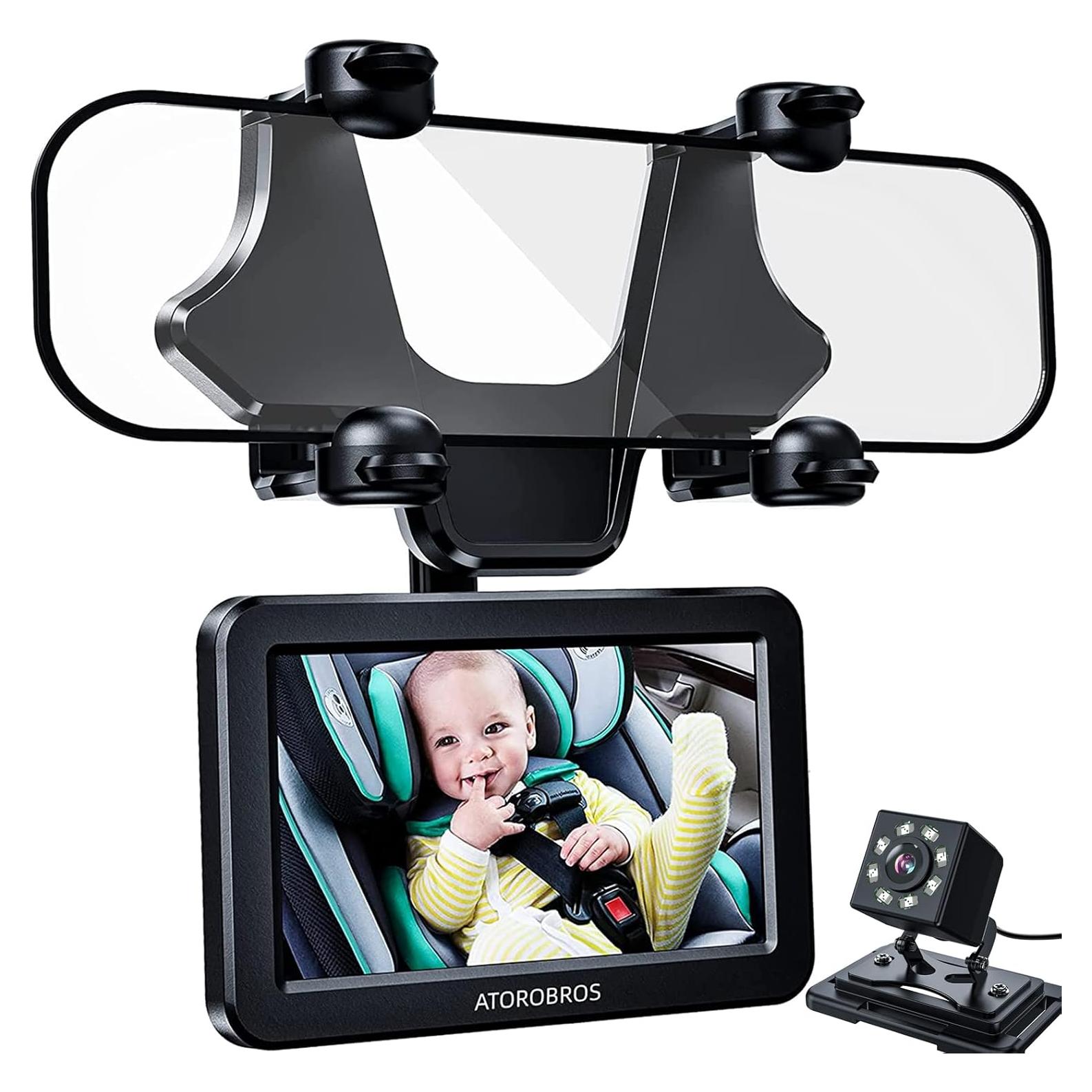 Espejo retrovisor con cámara HD 1080P ATOROBROS 4.3"