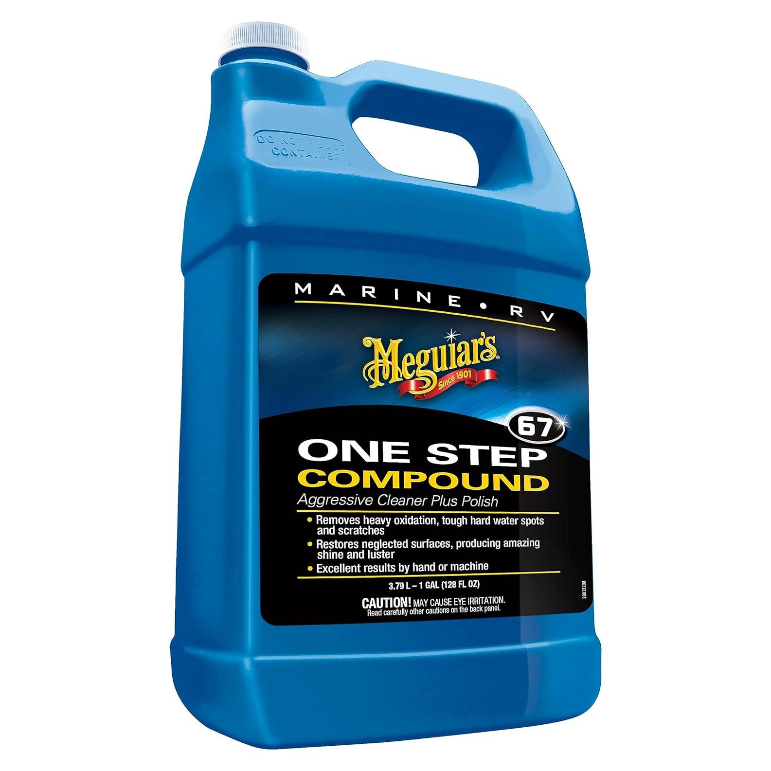 Compuesto de un paso Meguiar's M6701 para marina y RV 4.37 kg