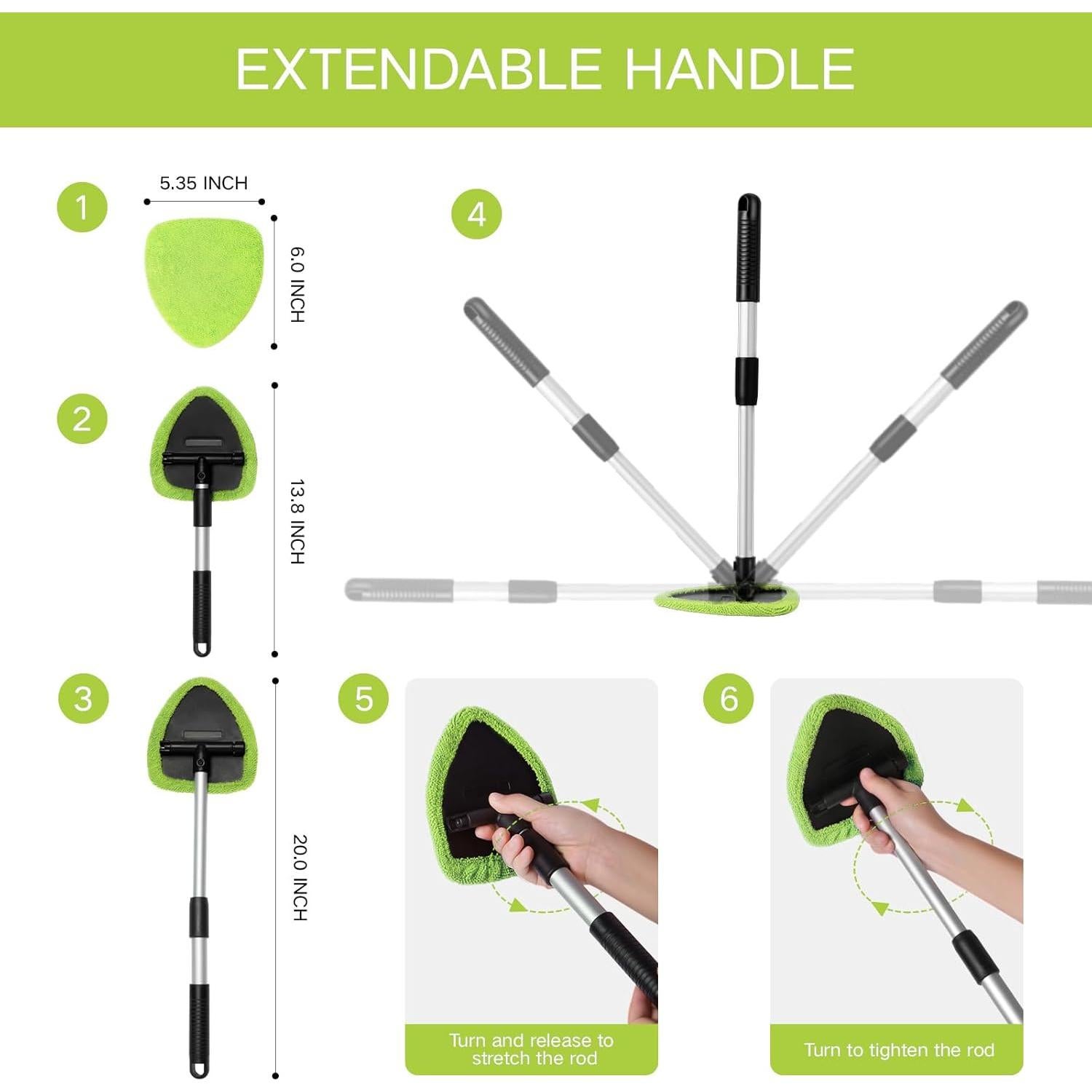 Kit de Limpieza de Parabrisas Qydipclin 10 Piezas Verde