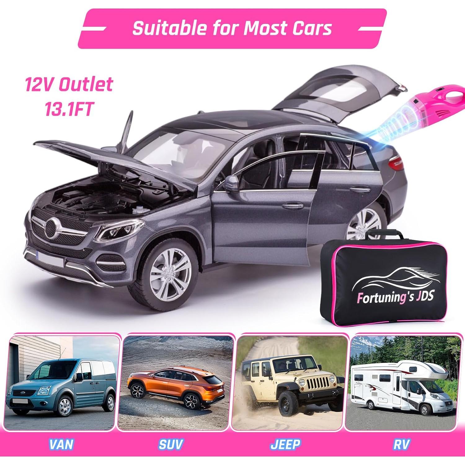 Kit de Detalle de Coche 35PCS Fortuning's JDS con Aspiradora