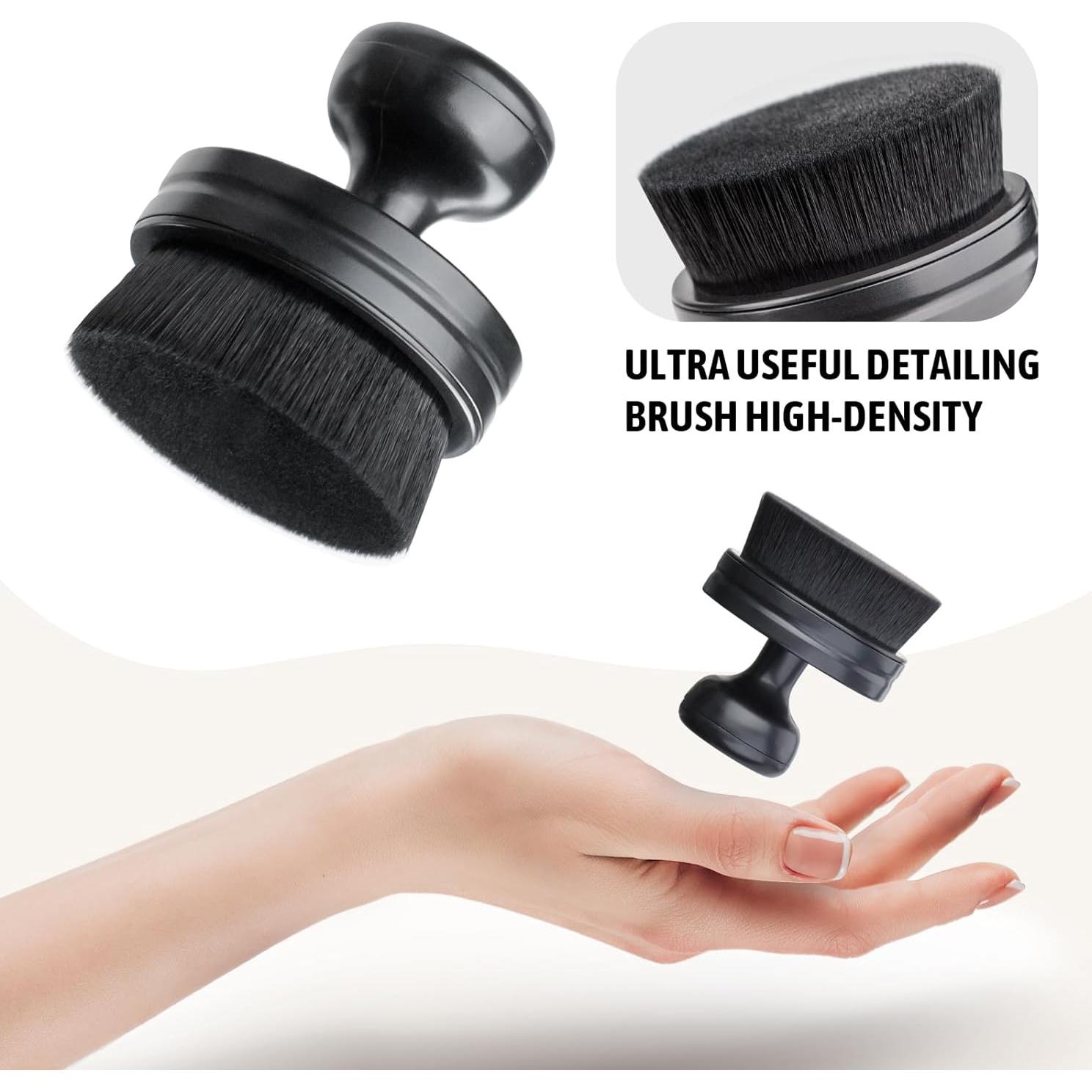 Aplicador de Brillo para Neumáticos BABYSHEEP Negro - Cepillo Vegano