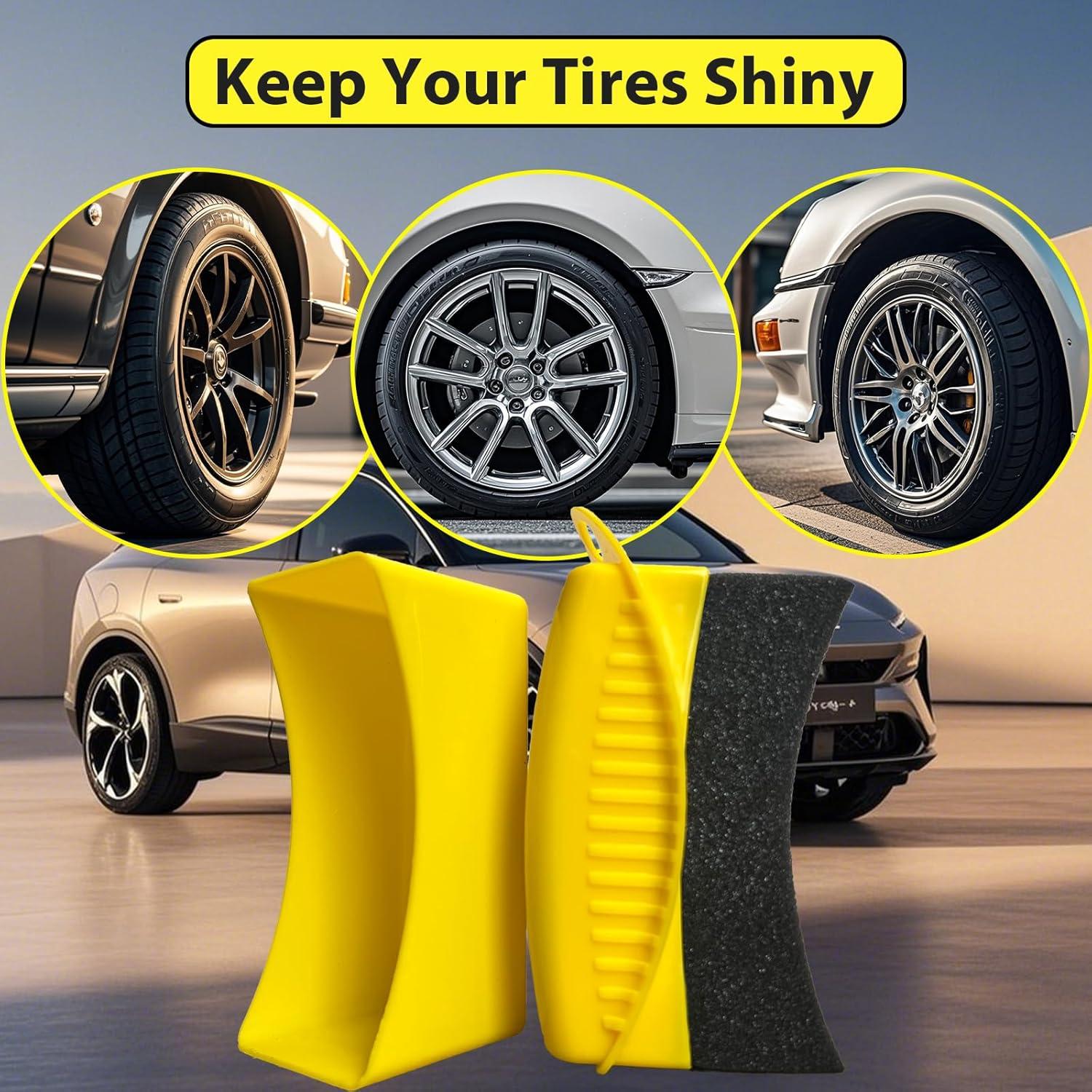 Almohadillas Aplicadoras de Brillo para Neumáticos RXALASKA - 2 Pcs