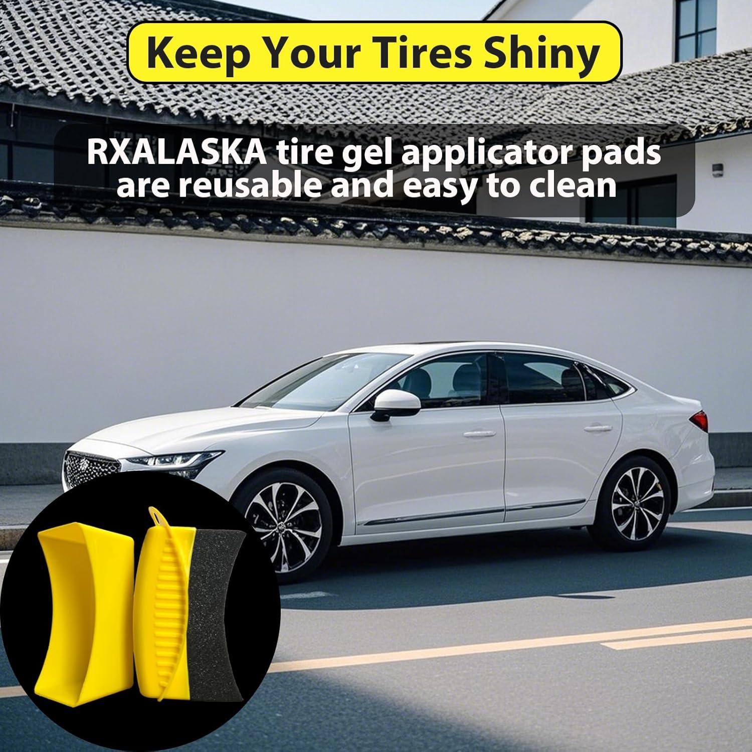 Almohadillas Aplicadoras de Brillo para Neumáticos RXALASKA - 2 Pcs