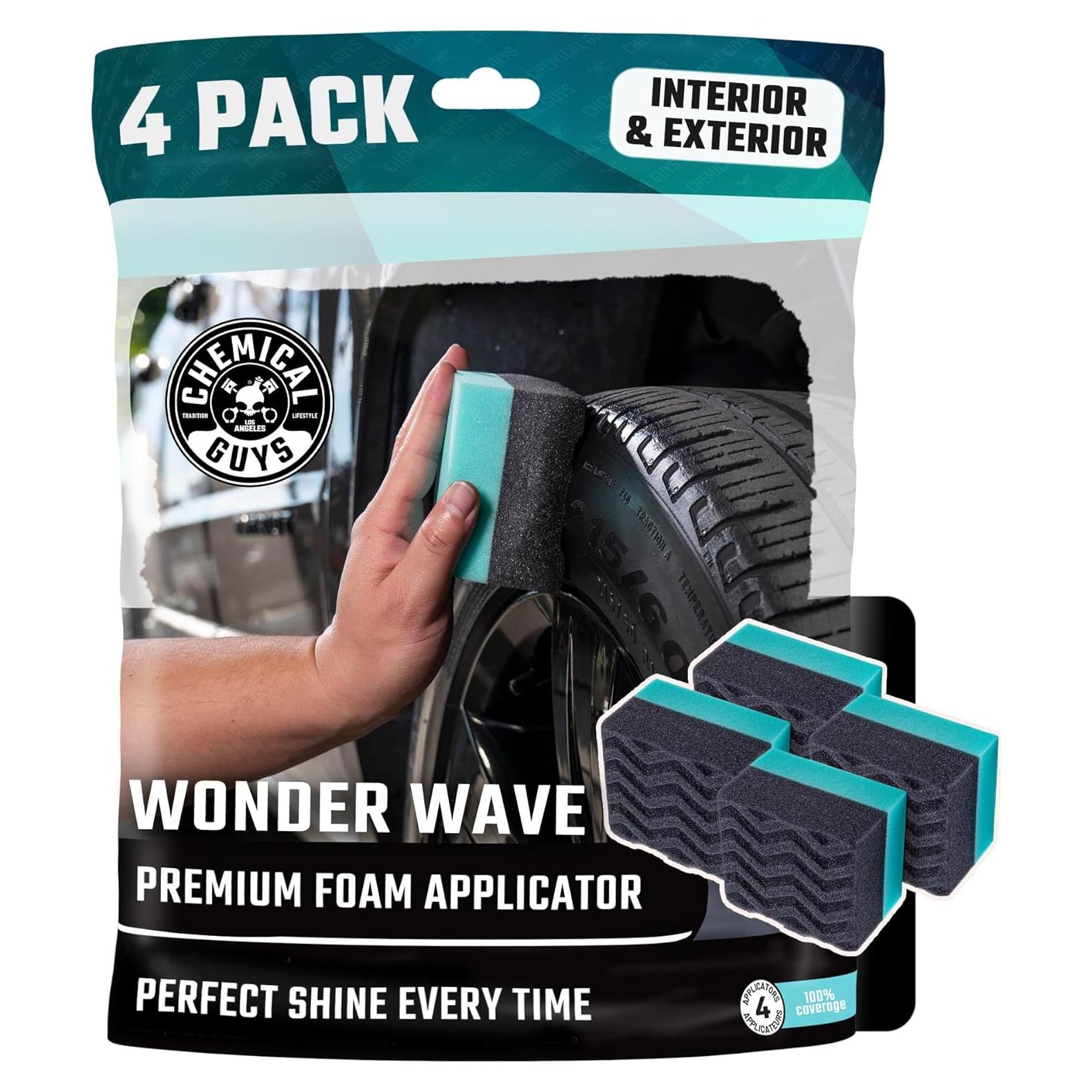 Aplicador DuraFoam Wonder Wave Chemical Guys - Paquete de 4