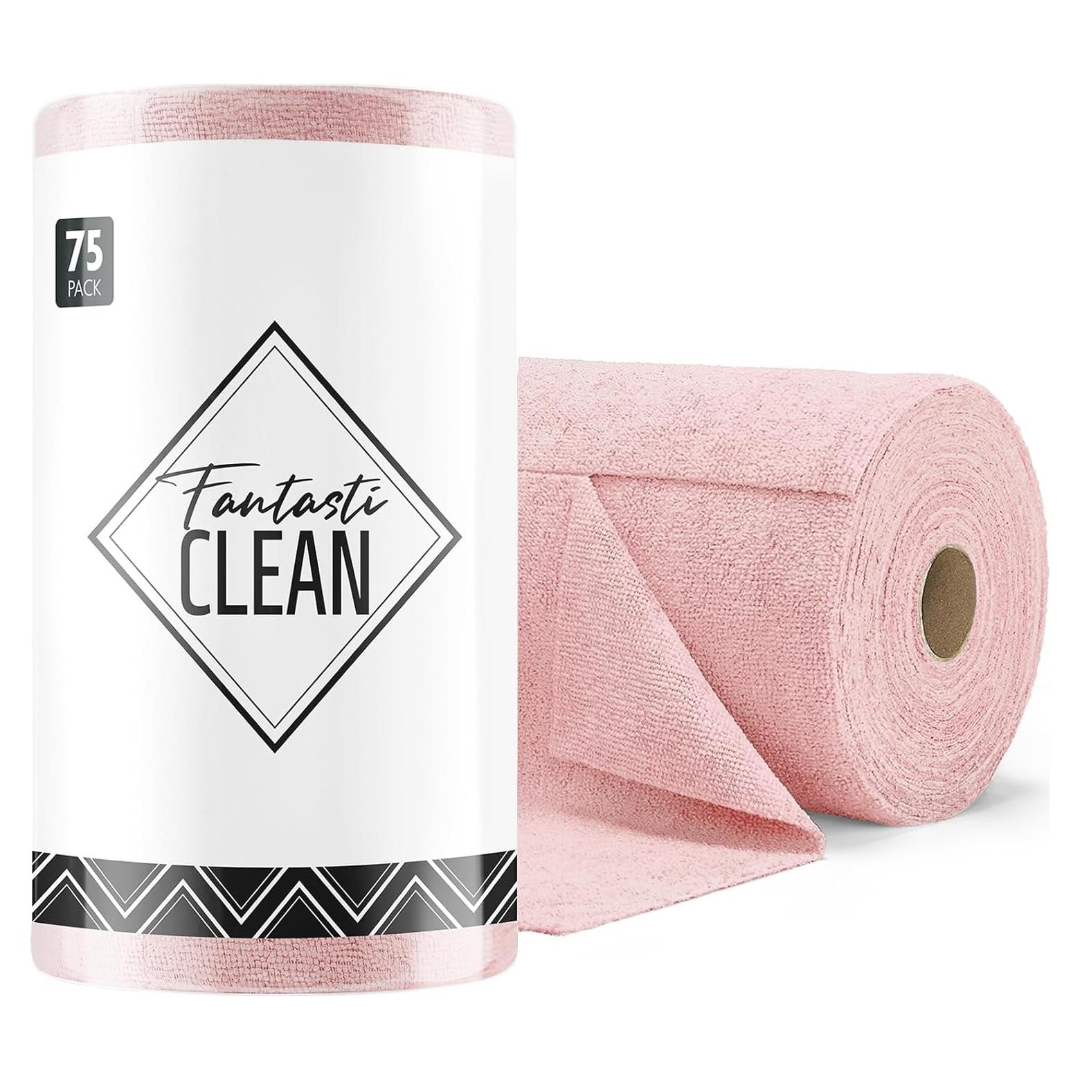 Toallas de Microfibra Fantasticlean 75 Unidades 30x30 cm Rosa