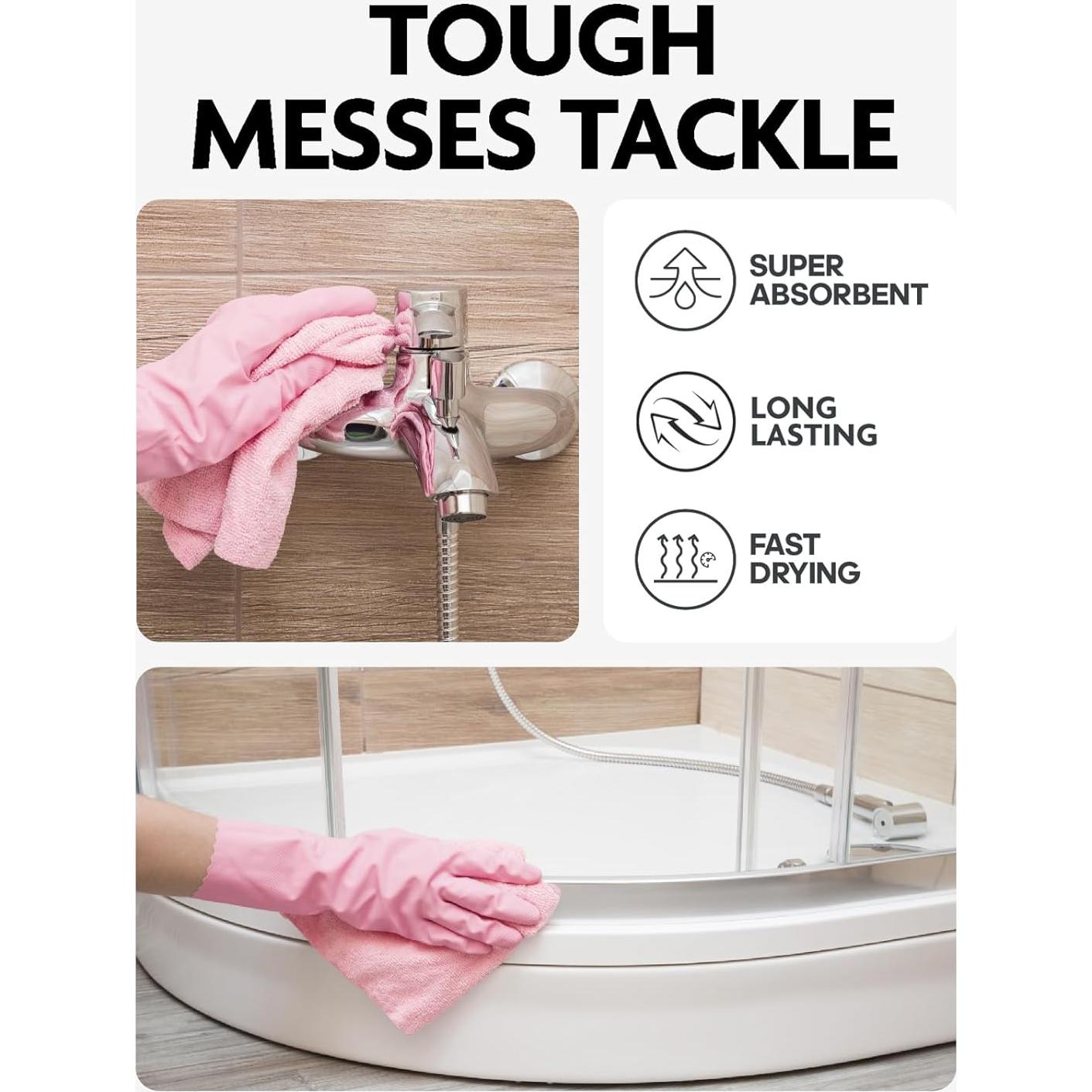 Toallas de Microfibra Fantasticlean 75 Unidades 30x30 cm Rosa