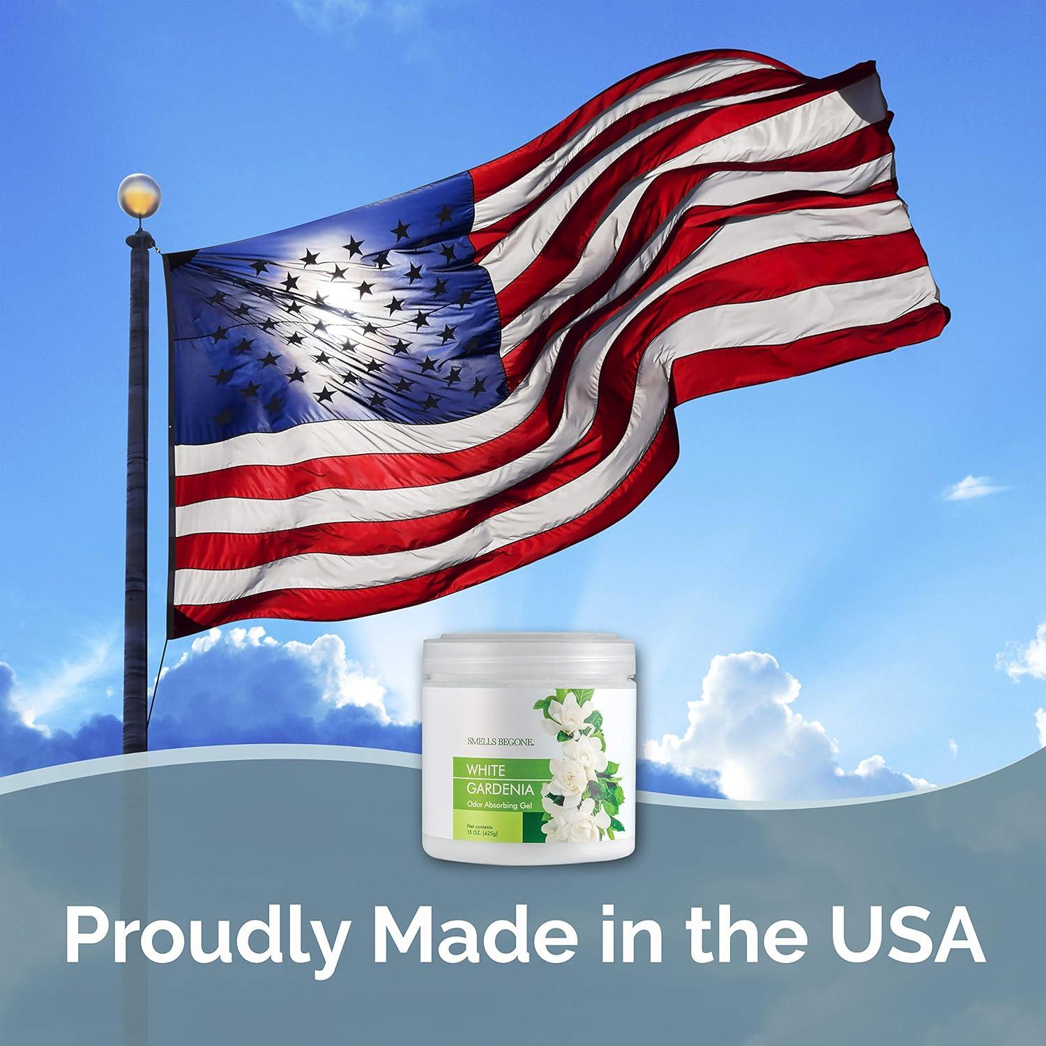 Gel Absorbente de Olores SMELLS BEGONE 425 g - Gardenia Blanca