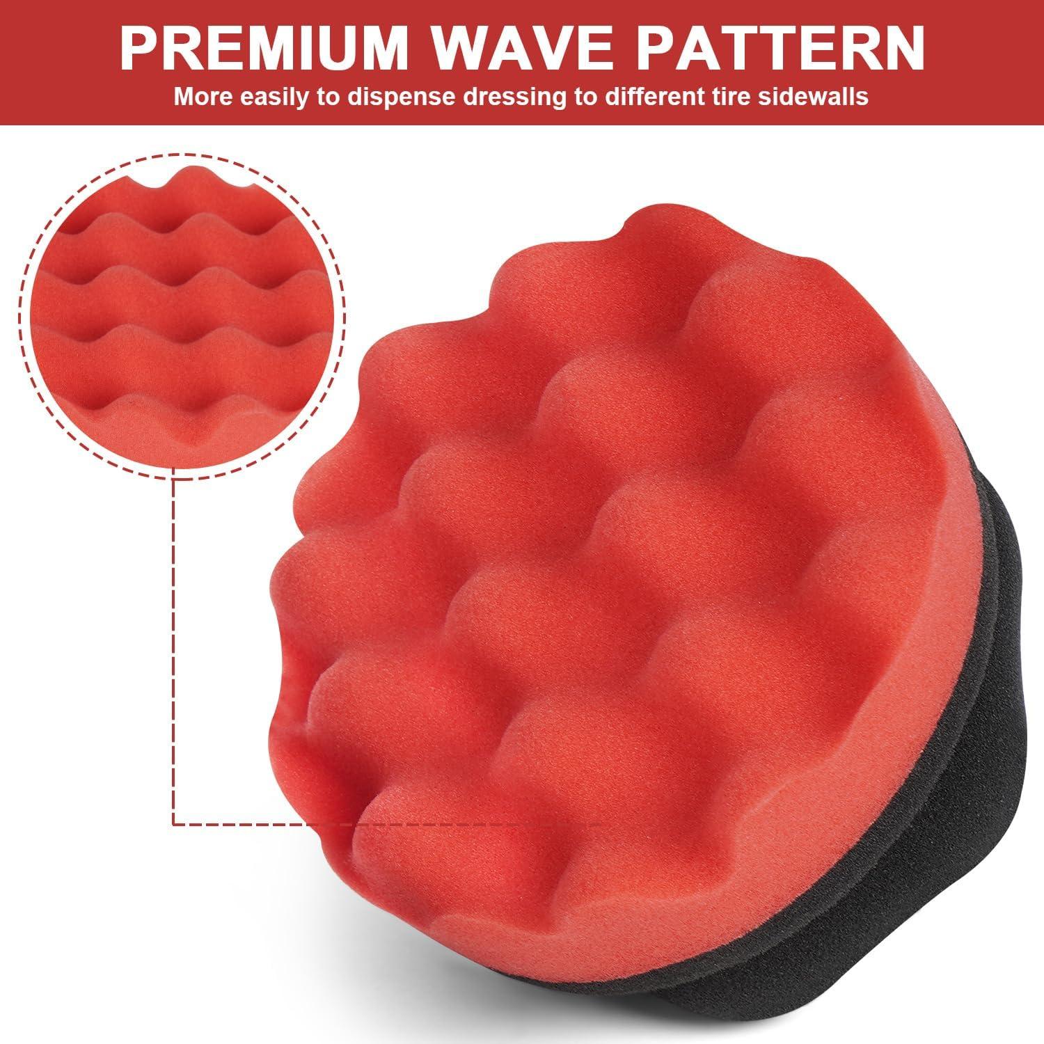 Paquete de 2 Almohadillas Aplicadoras ZHAYAO para Neumáticos