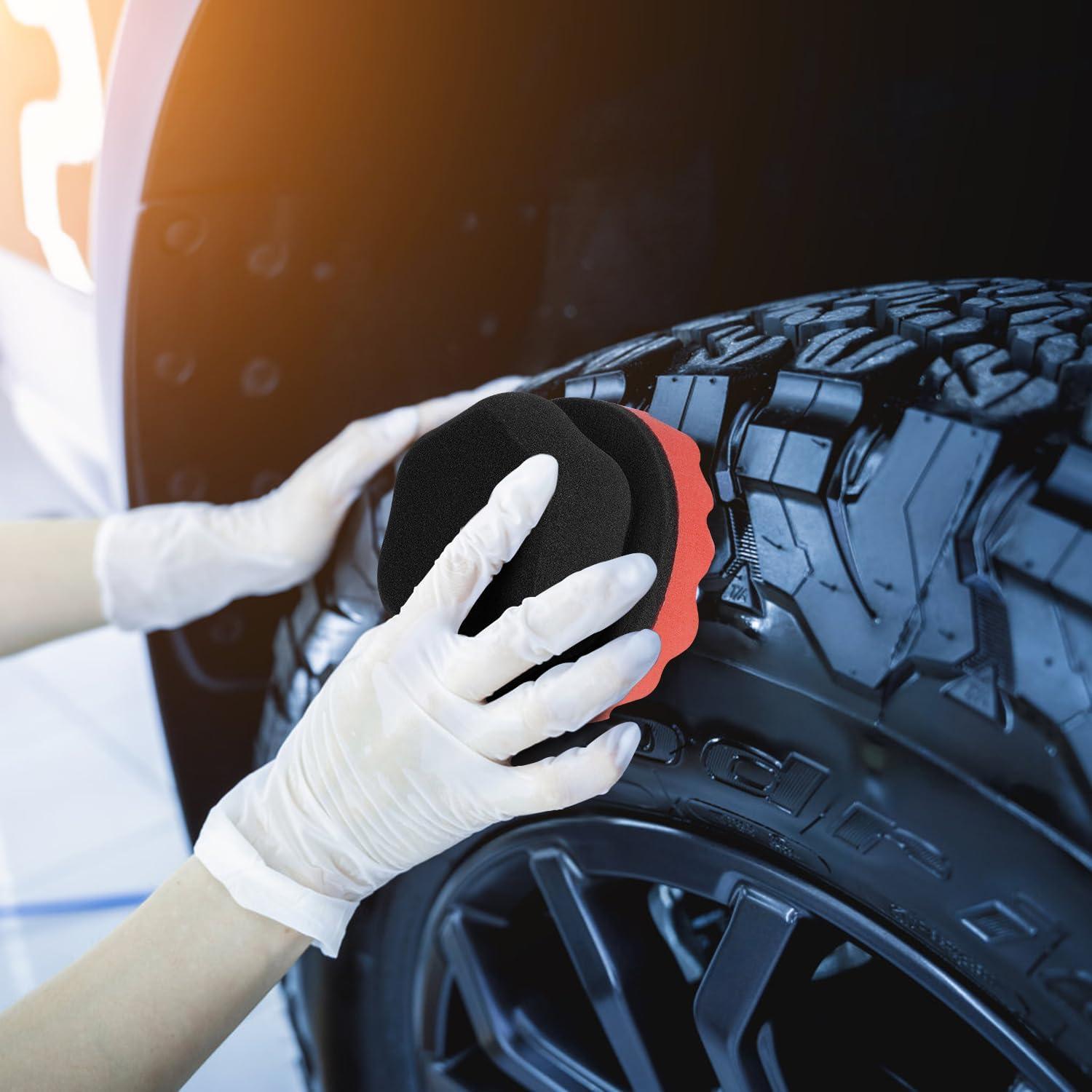 Paquete de 2 Almohadillas Aplicadoras ZHAYAO para Neumáticos