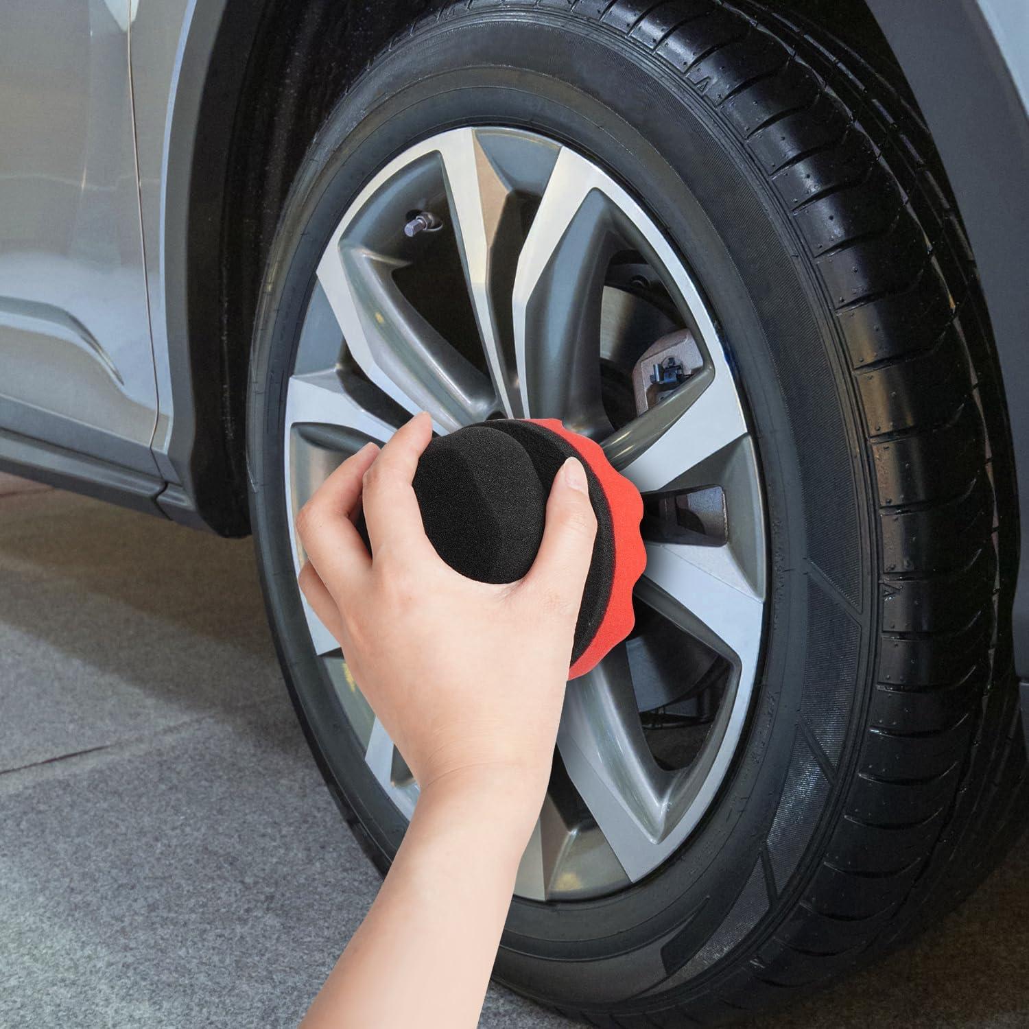 Paquete de 2 Almohadillas Aplicadoras ZHAYAO para Neumáticos