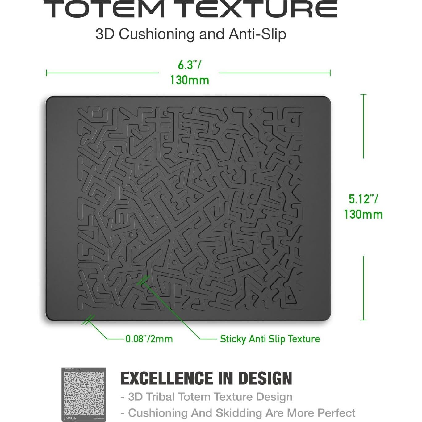 Alfombrilla Antideslizante JIMISHA 16x13 cm Gel Multifuncional