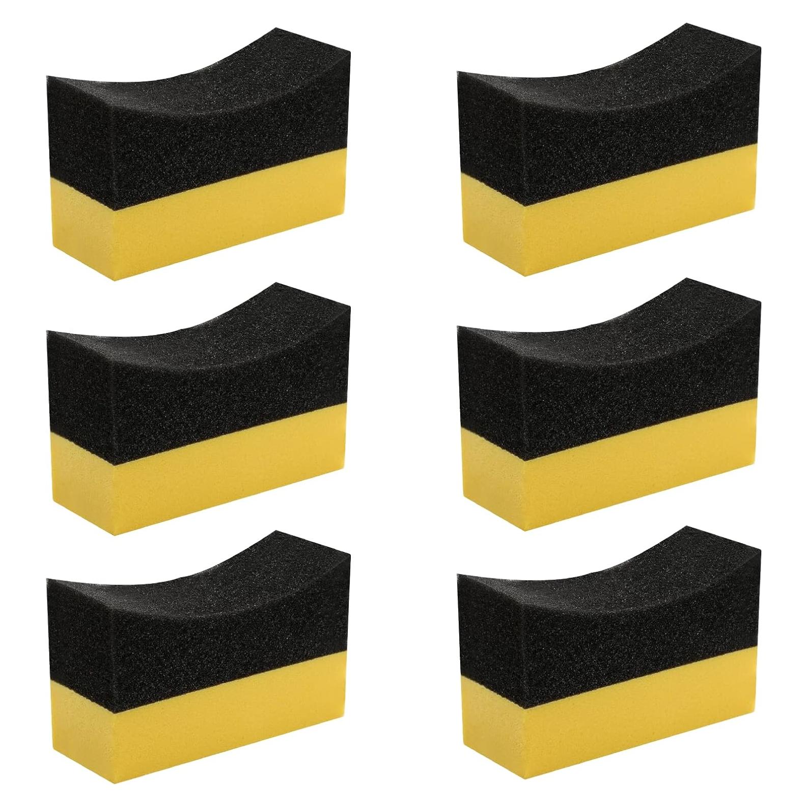 6 Almohadillas de Aplicador de Brillo para Neumáticos Unlorspy