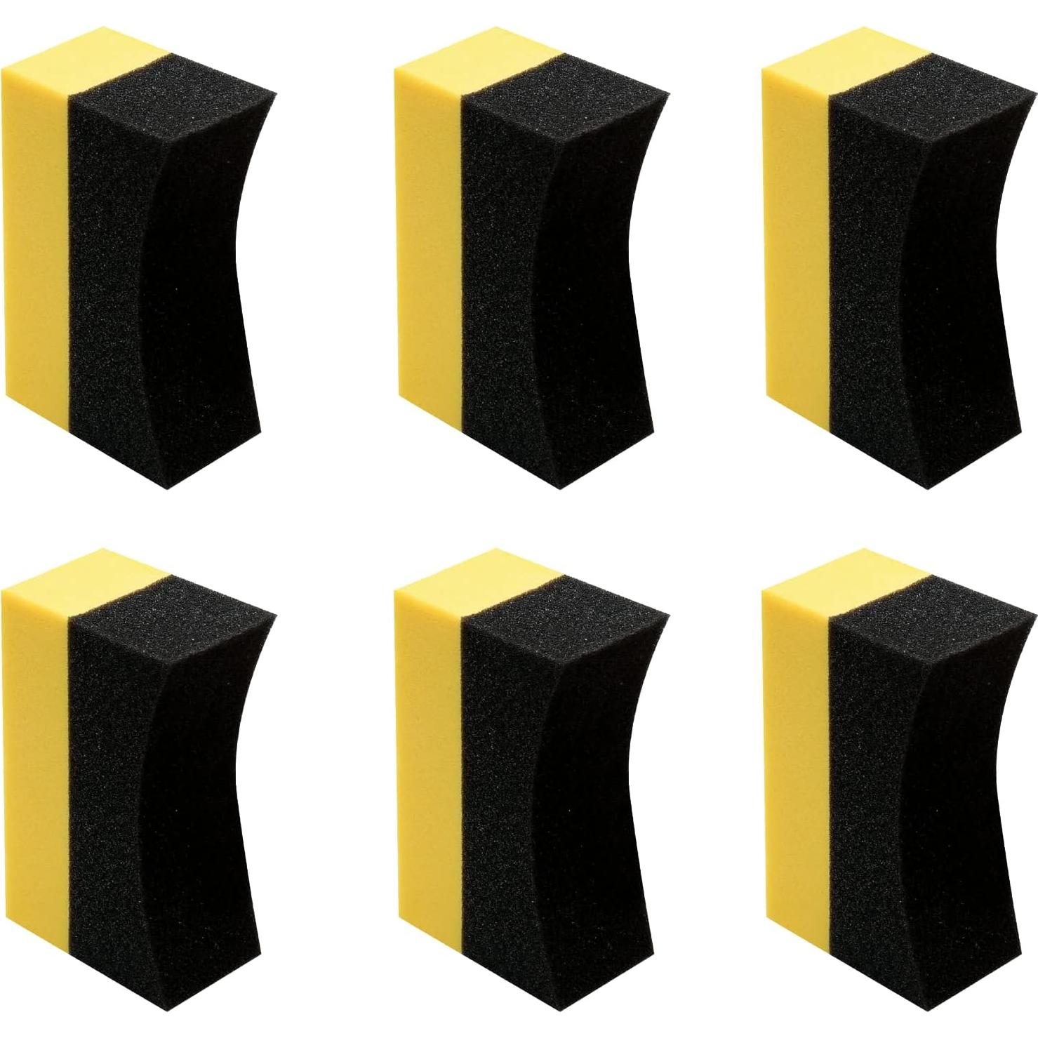 6 Almohadillas de Aplicador de Brillo para Neumáticos Unlorspy
