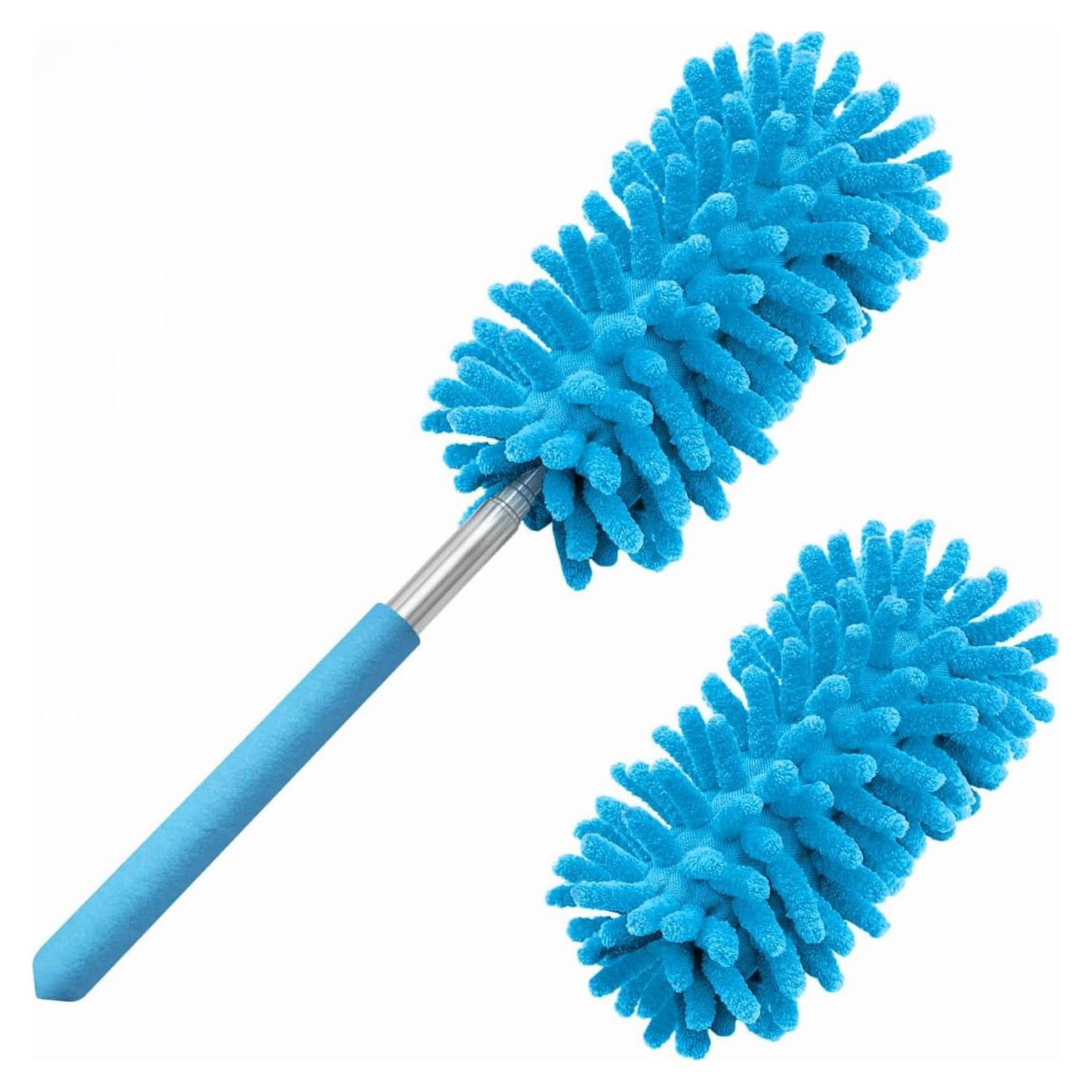 Duster Telescópico de Microfibra Tukuos con 2 Cabezas Reemplazables