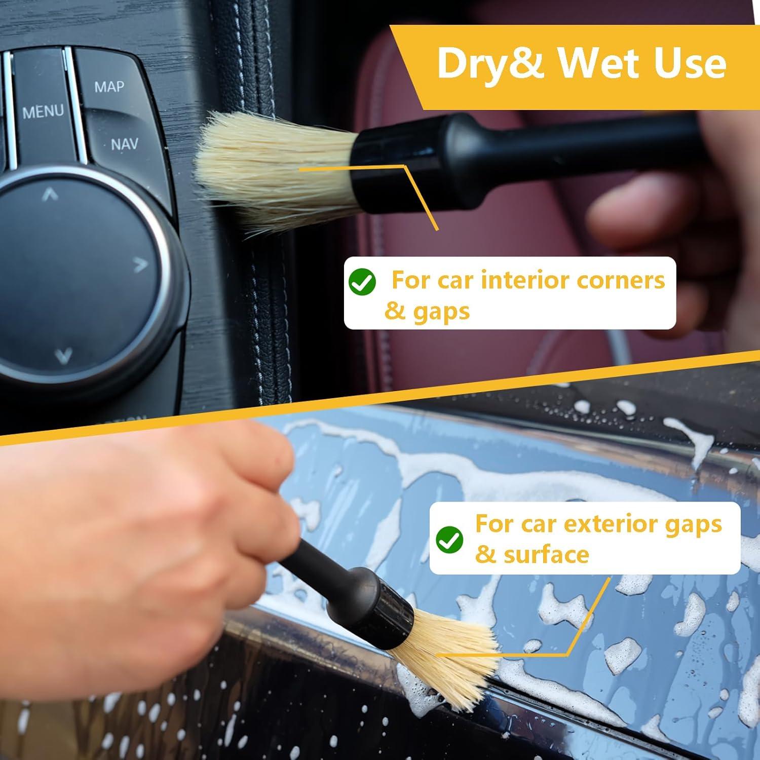 Kit de Detallado de Autos Gven G20241121 con 4 Cepillos y Gel