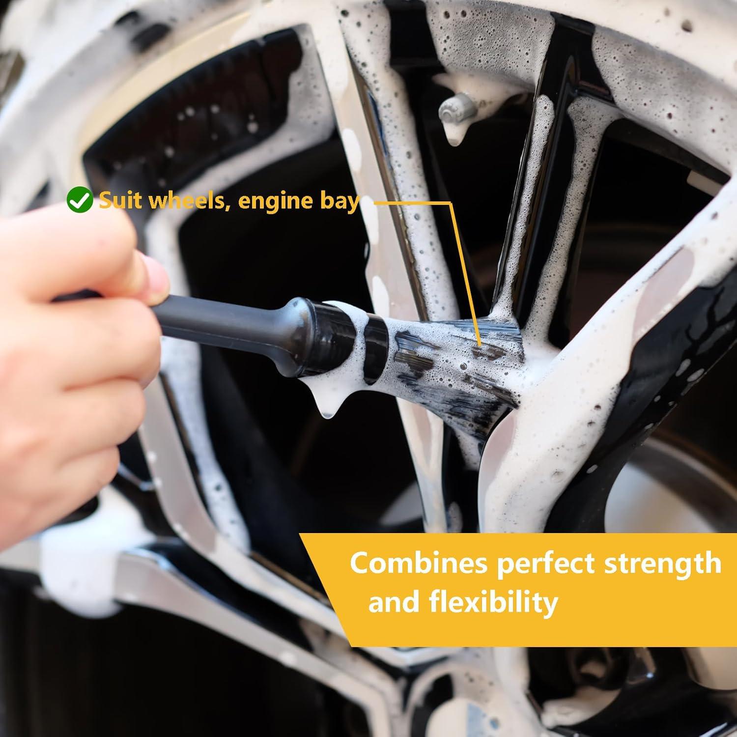 Kit de Detallado de Autos Gven G20241121 con 4 Cepillos y Gel