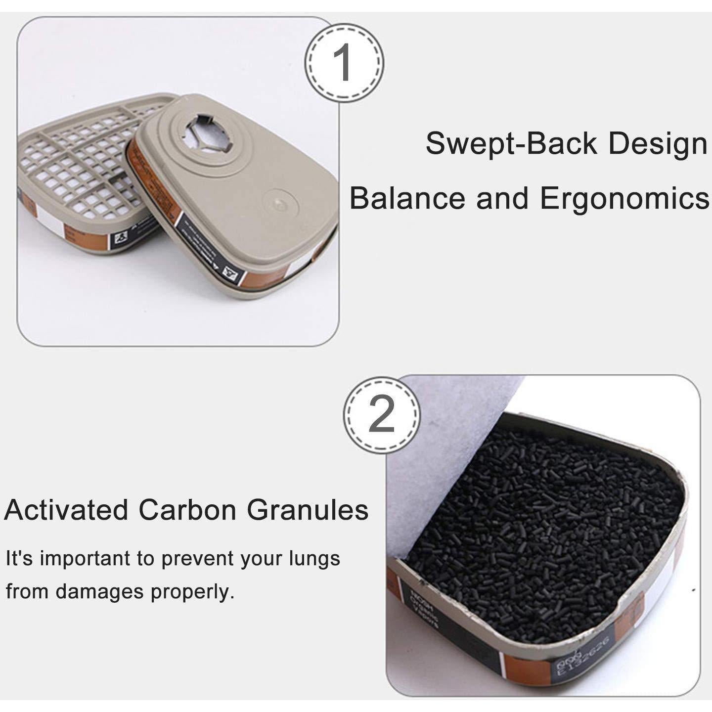 Media Máscara de Protección BAOMAO con Filtros y Accesorios