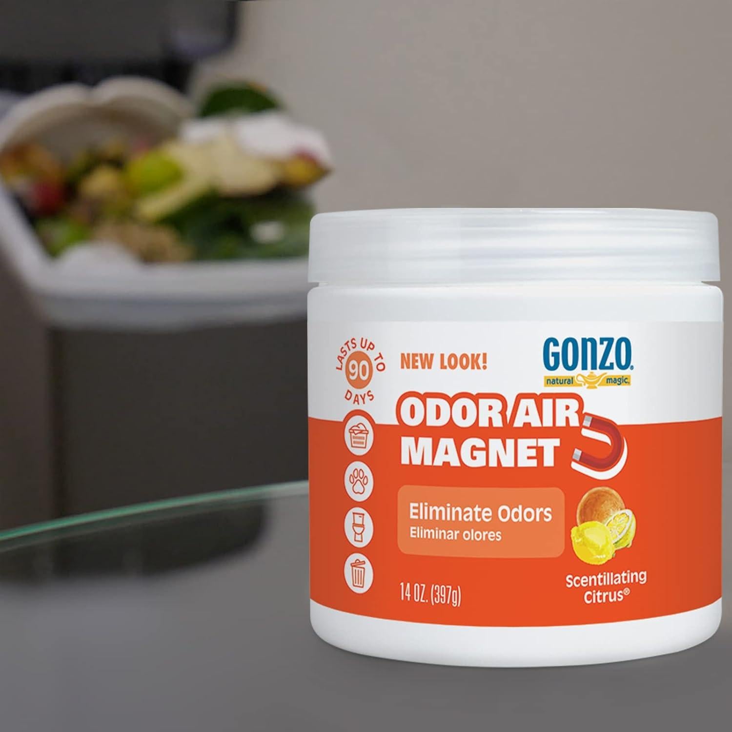 Gonzo Gel Absorbente de Olores 14oz Cítrico - Eliminador