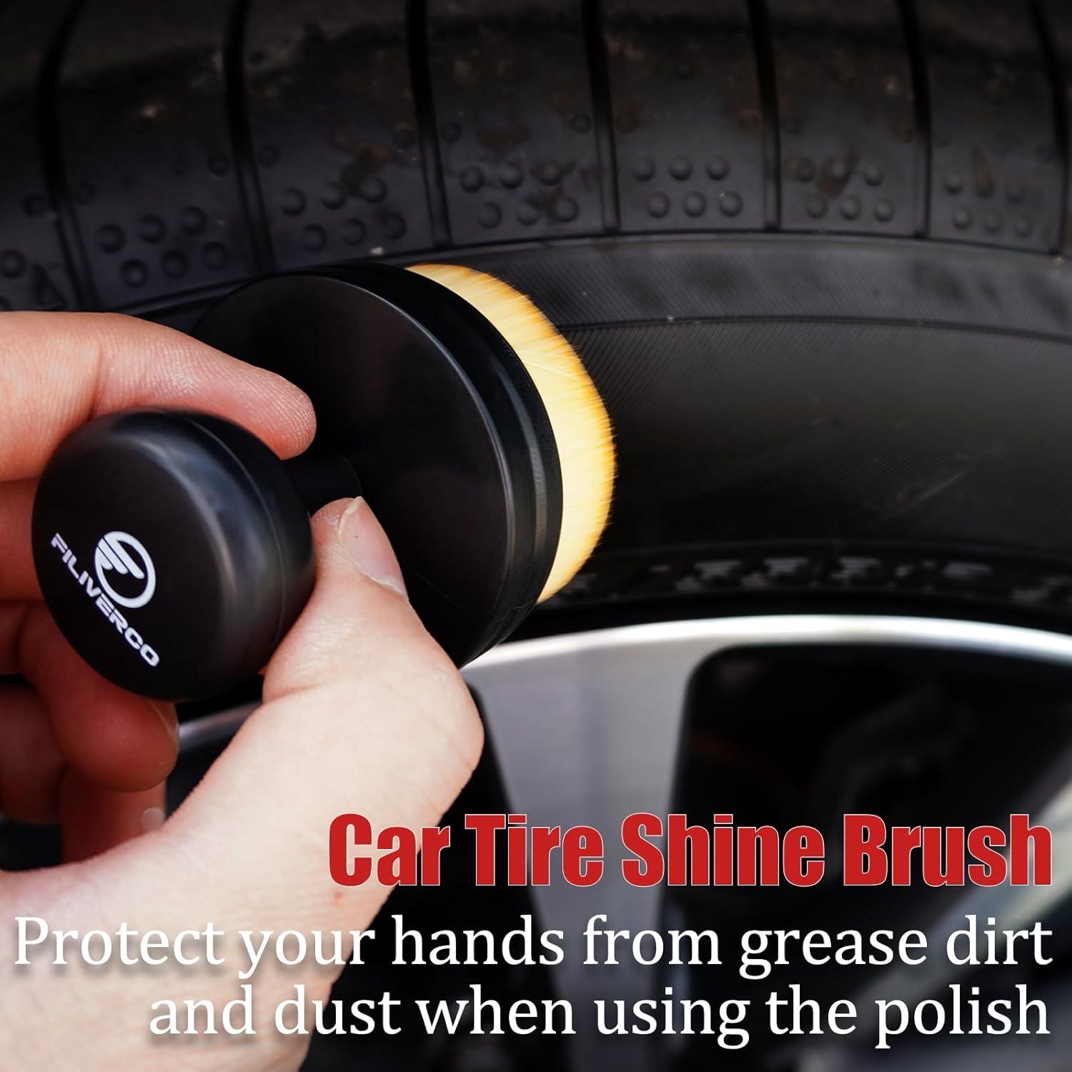 Cepillo Aplicador de Brillo para Neumáticos Filiverco - Vegano