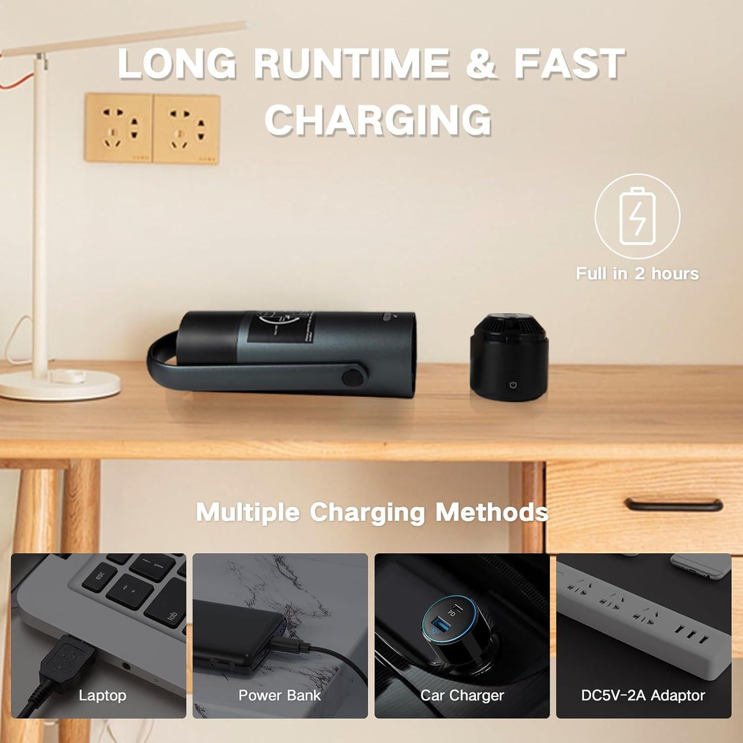 Aspiradora de Coche Inalámbrica Verazon XC-02 9000PA 2 en 1