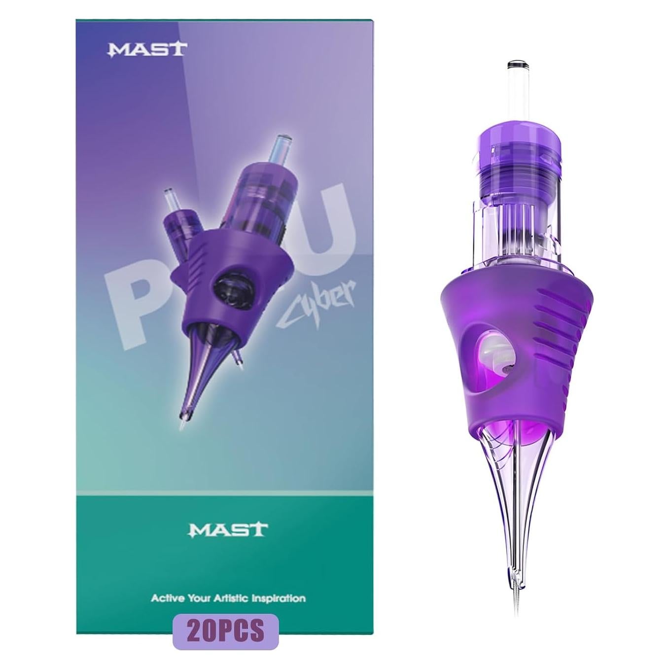 Cartuchos de Agujas de Tatuaje Mast Cyber 1001RL - 20 Agujas Desechables