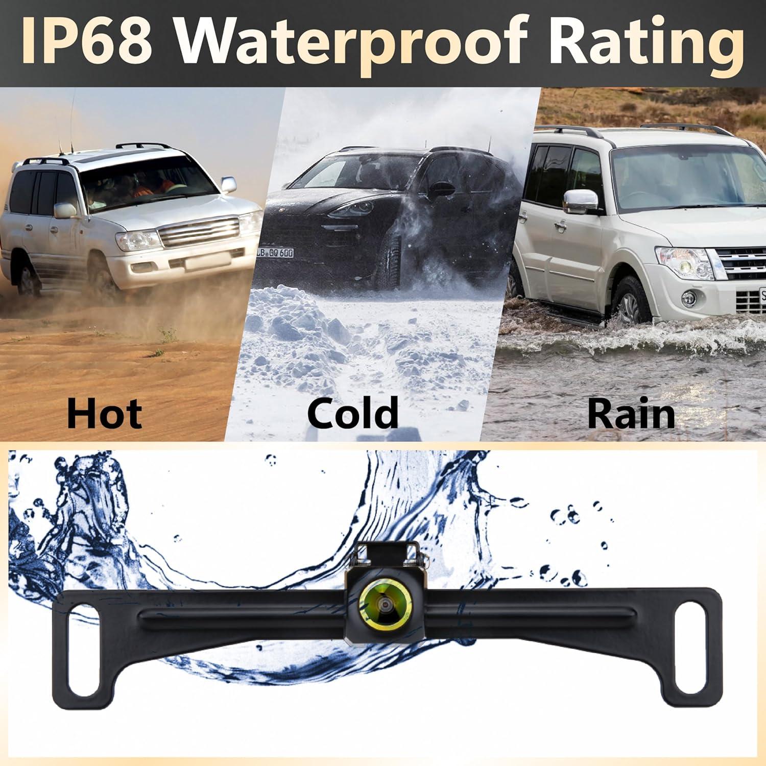 Cámara de Respaldo AHD 1080P Ecocstm con Carcasa Metal IP68