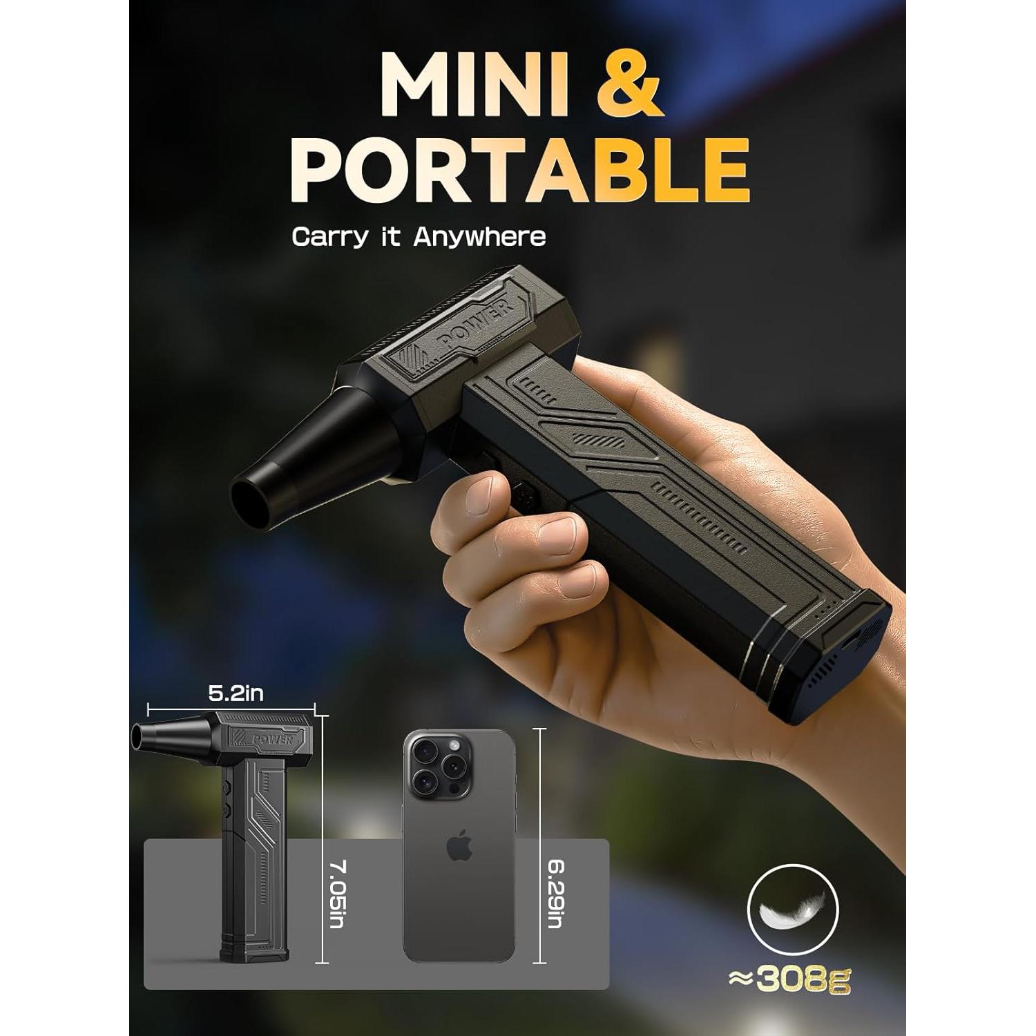 Soplador de Aire Eléctrico COOLDOVE W18A 300000 RPM Recargable