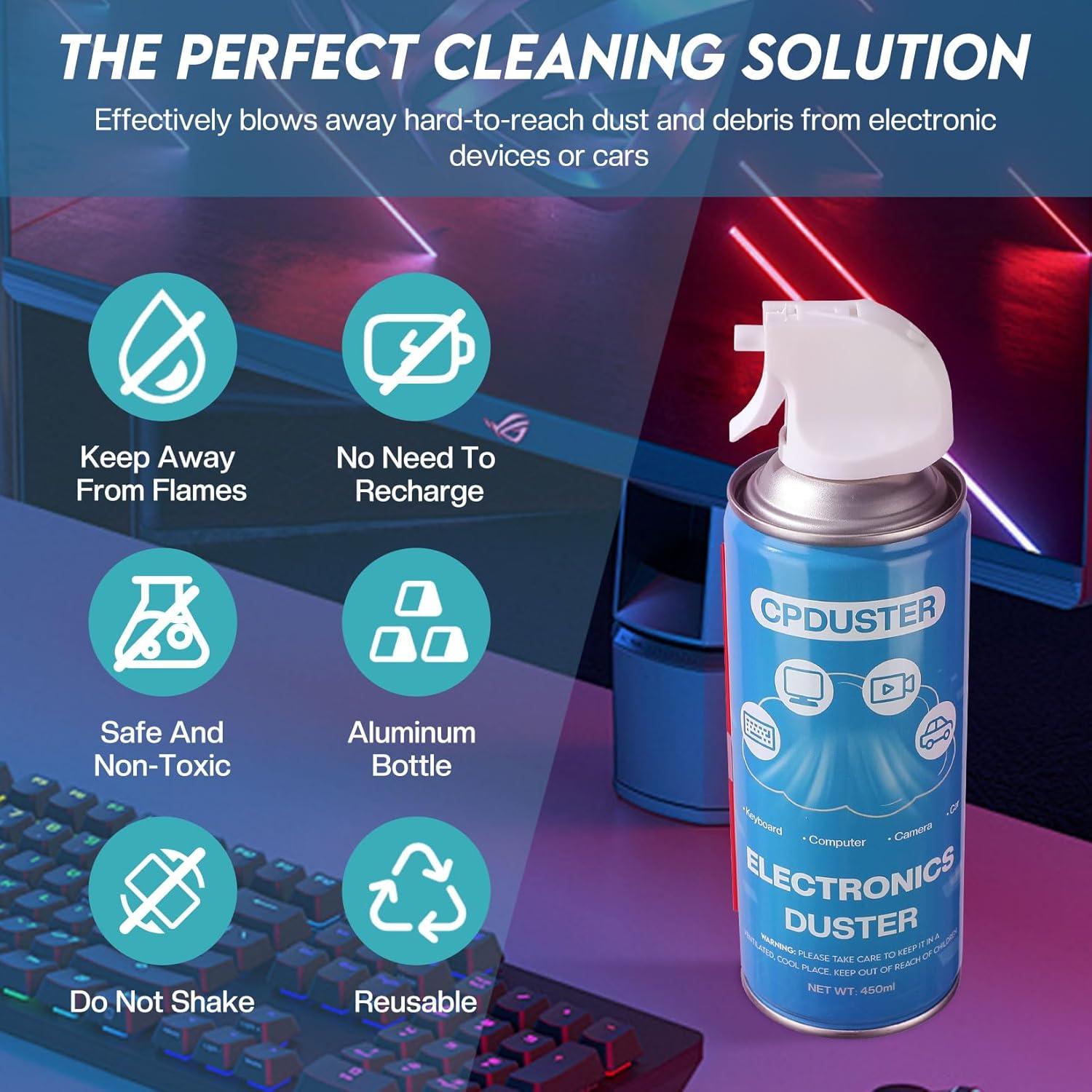 Limpiador Profesional de Teclados y Soplador CPDUSTER 0.92kg