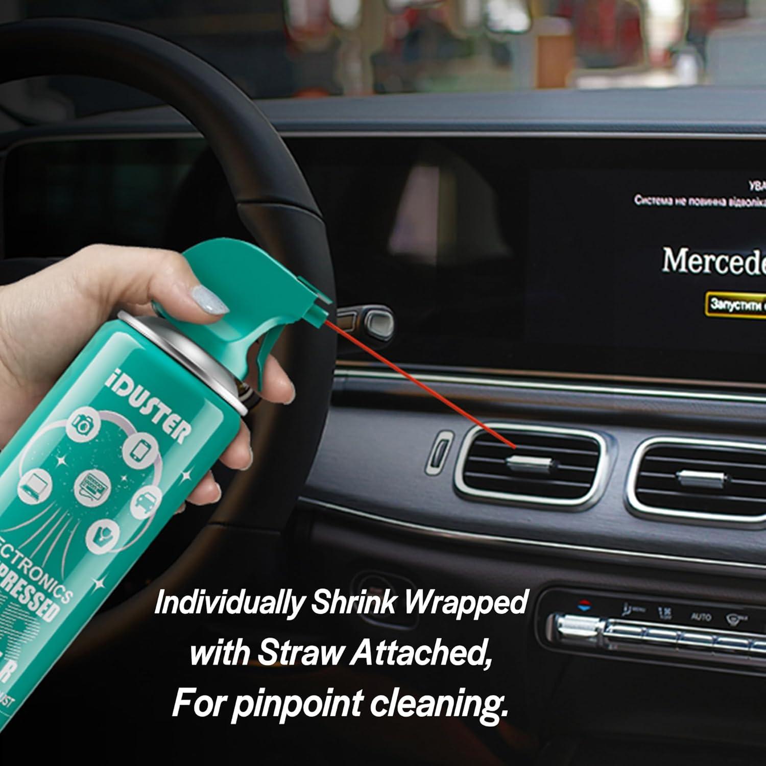 Limpiador de Aire Comprimido iDuster 3PCS - 1.2kg para Electrónica