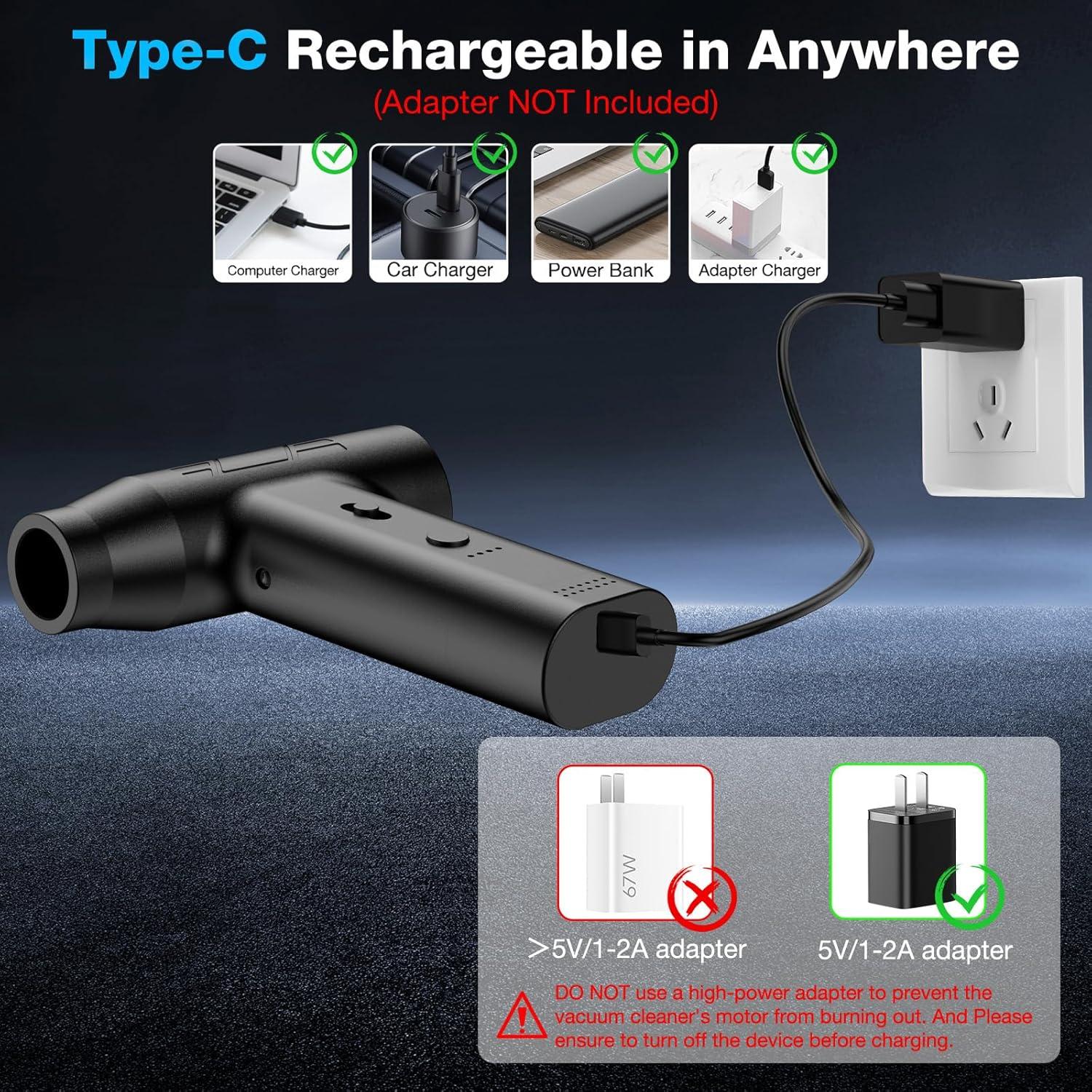 Soplador de Aire Comprimido MARLALL Inalámbrico 200000RPM