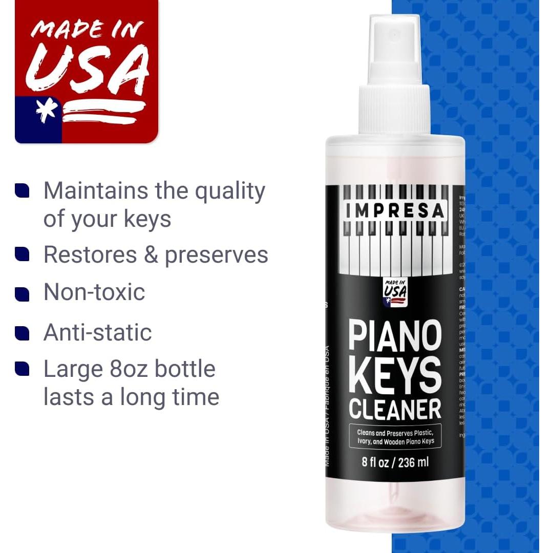 Spray Limpiador de Teclas de Piano IMPRESA 240 ml - Cuidado Universal
