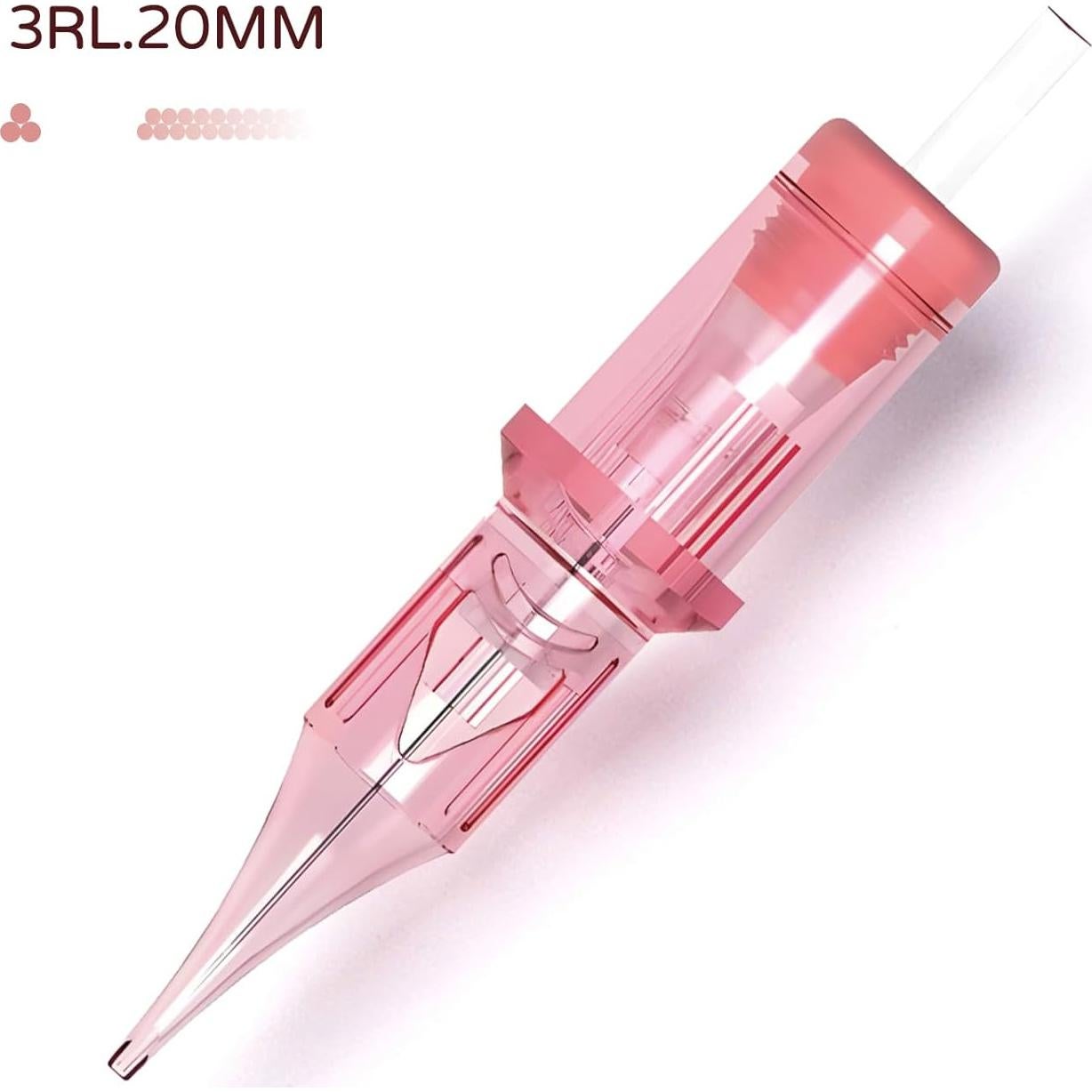 20 Agujas de Cartucho Microblading PMUBEAUTY 0.2mm Desechables