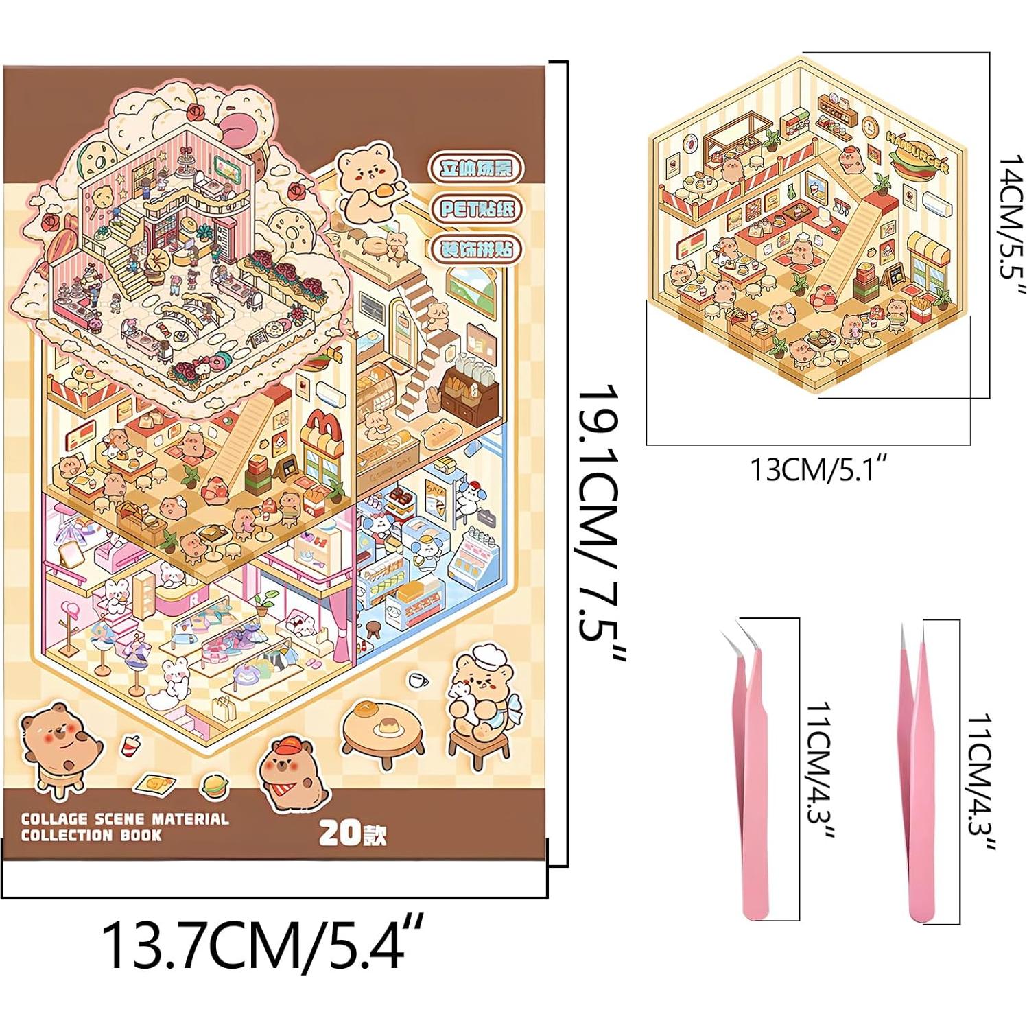 Conjunto de 20 Pegatinas 3D DIY MHBEW para Aliviar Estrés